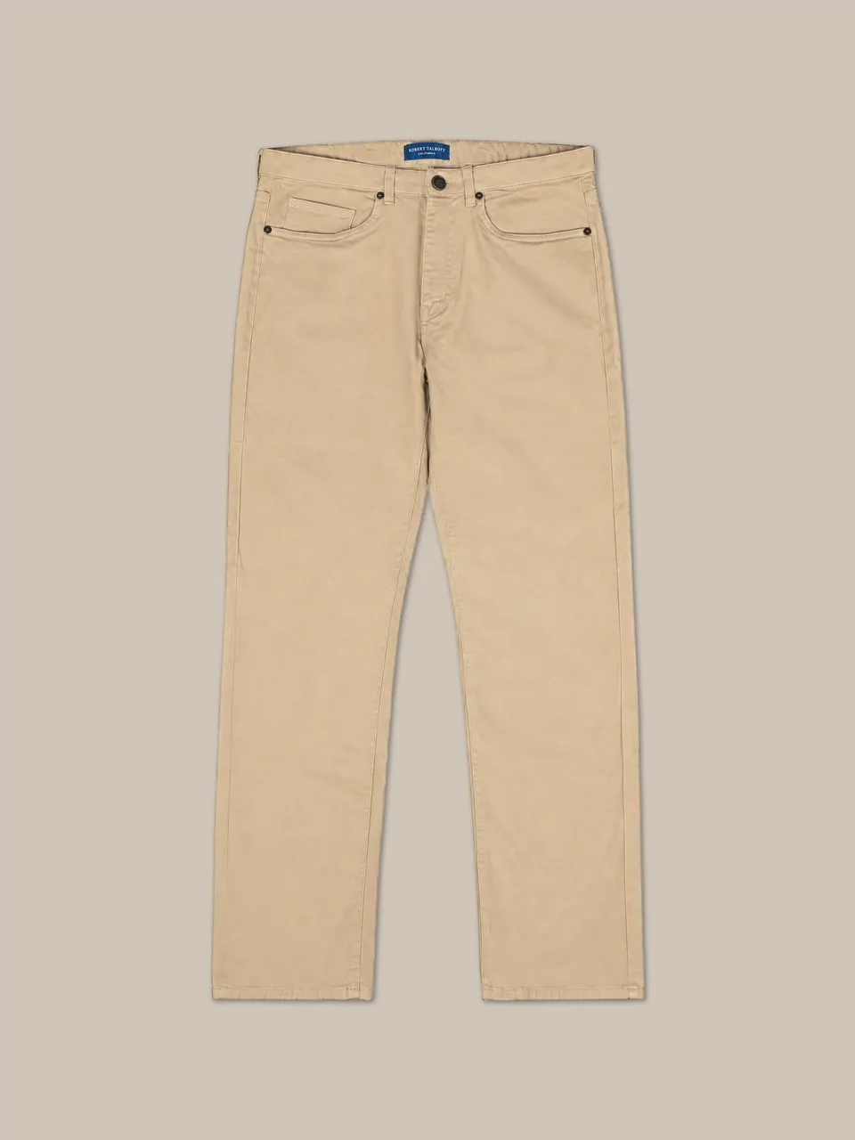 Robert Talbott Pablo Comfort Pantaloni Khaki cotone stretch