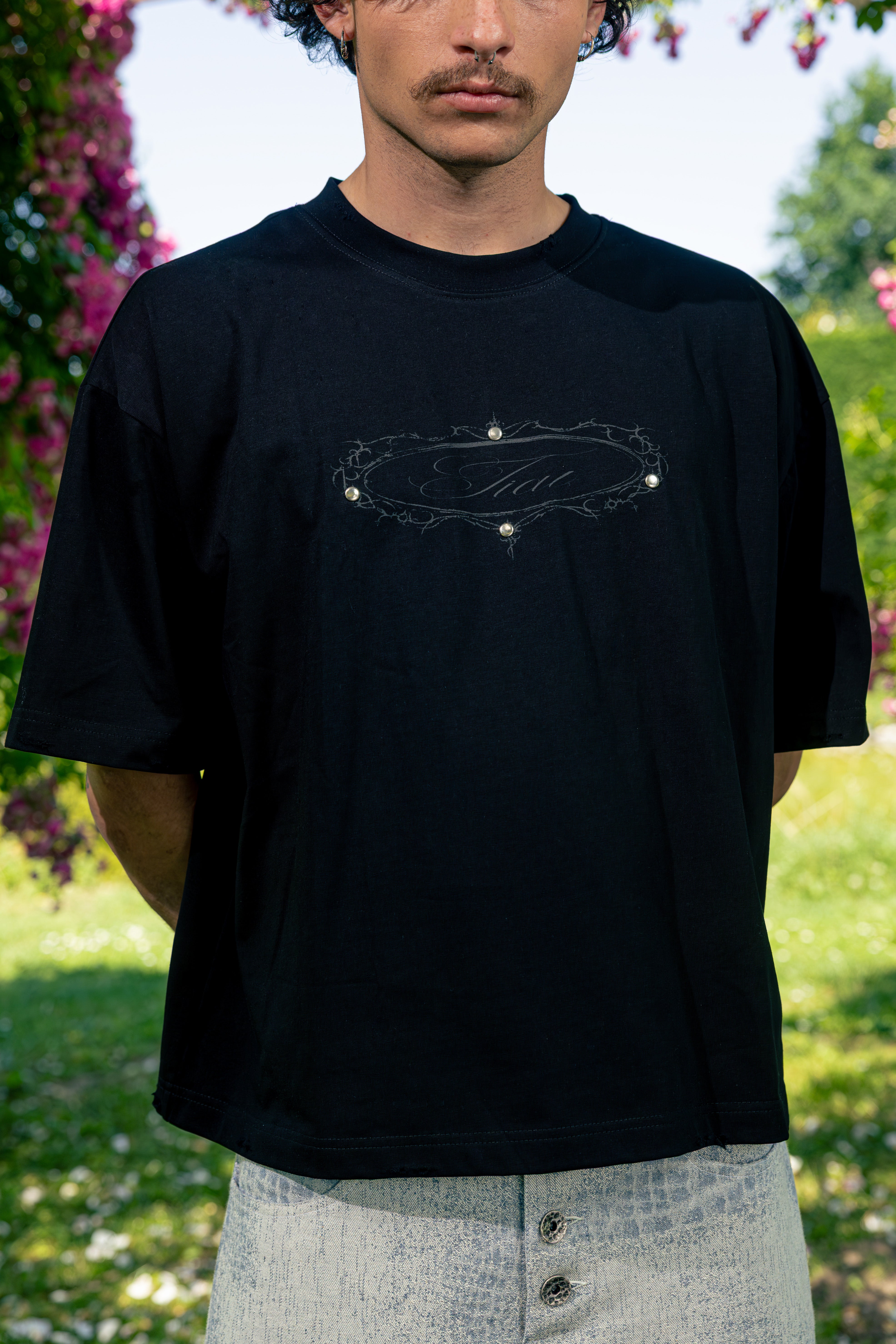 Tiat Rifugio Alchemical sigil black t-shirt nera uomo