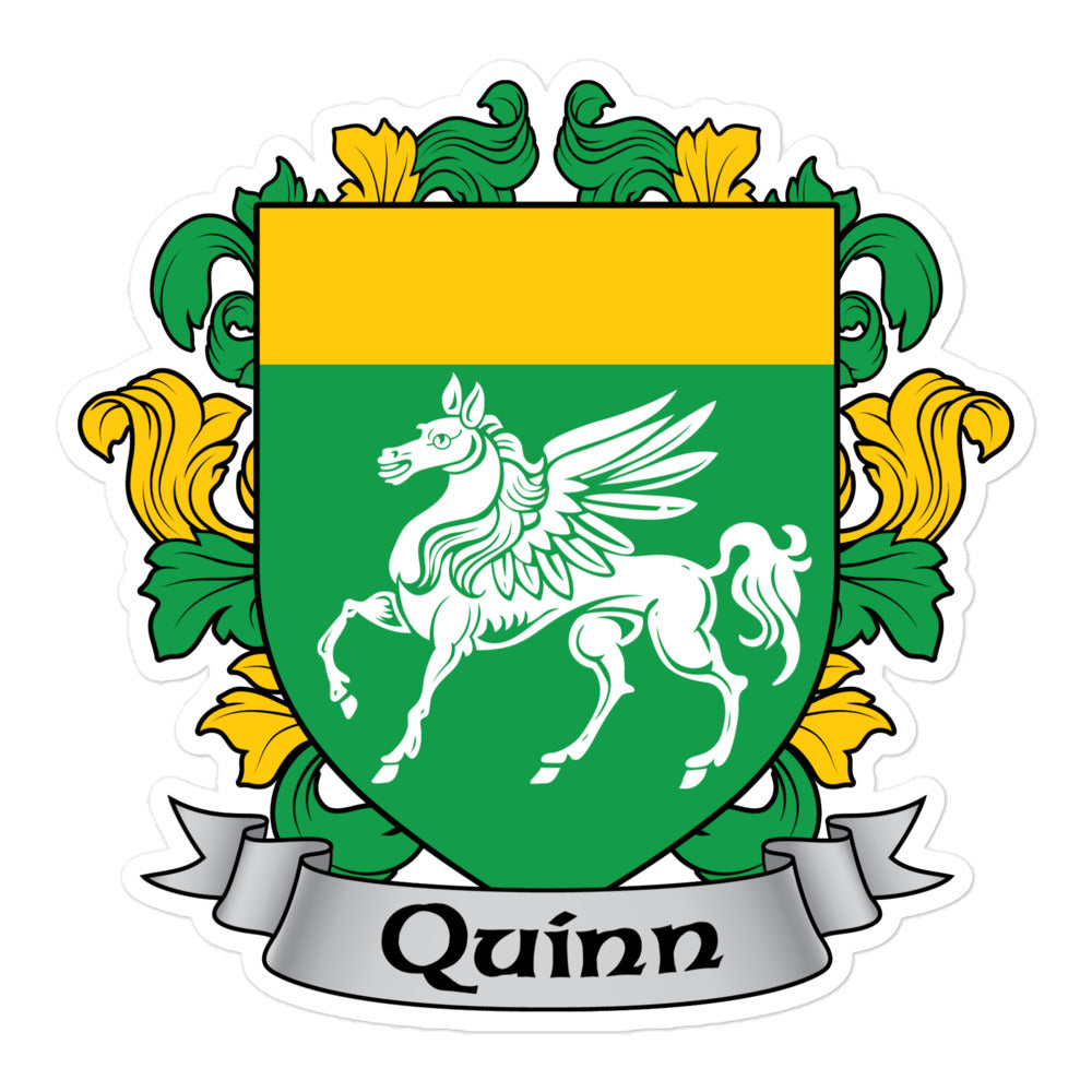7.62 Design Quinn Irish Crest Adesivo vinile 10x10 cm