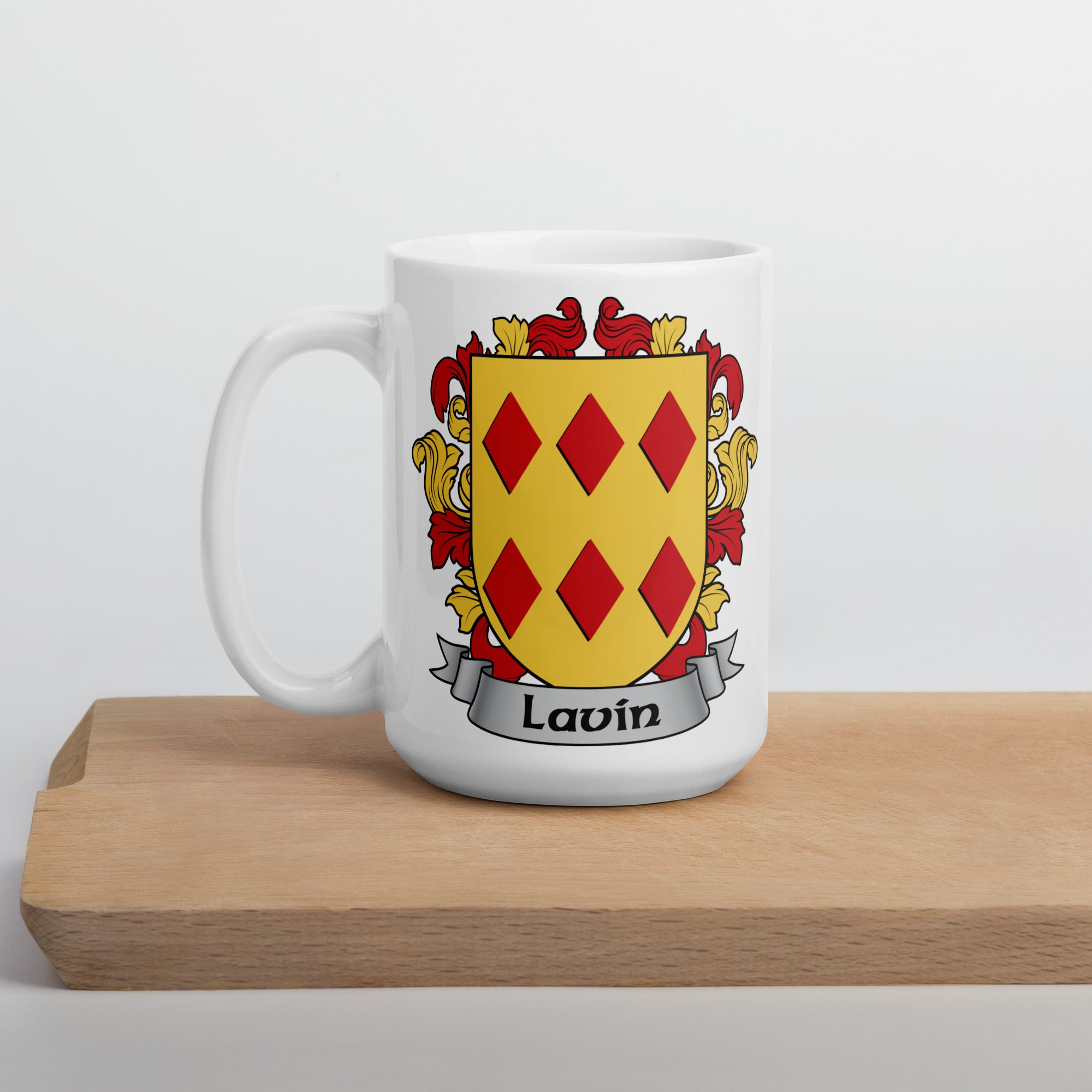 7.62 Design Lavin Coat of Arms tazza 15oz ceramica