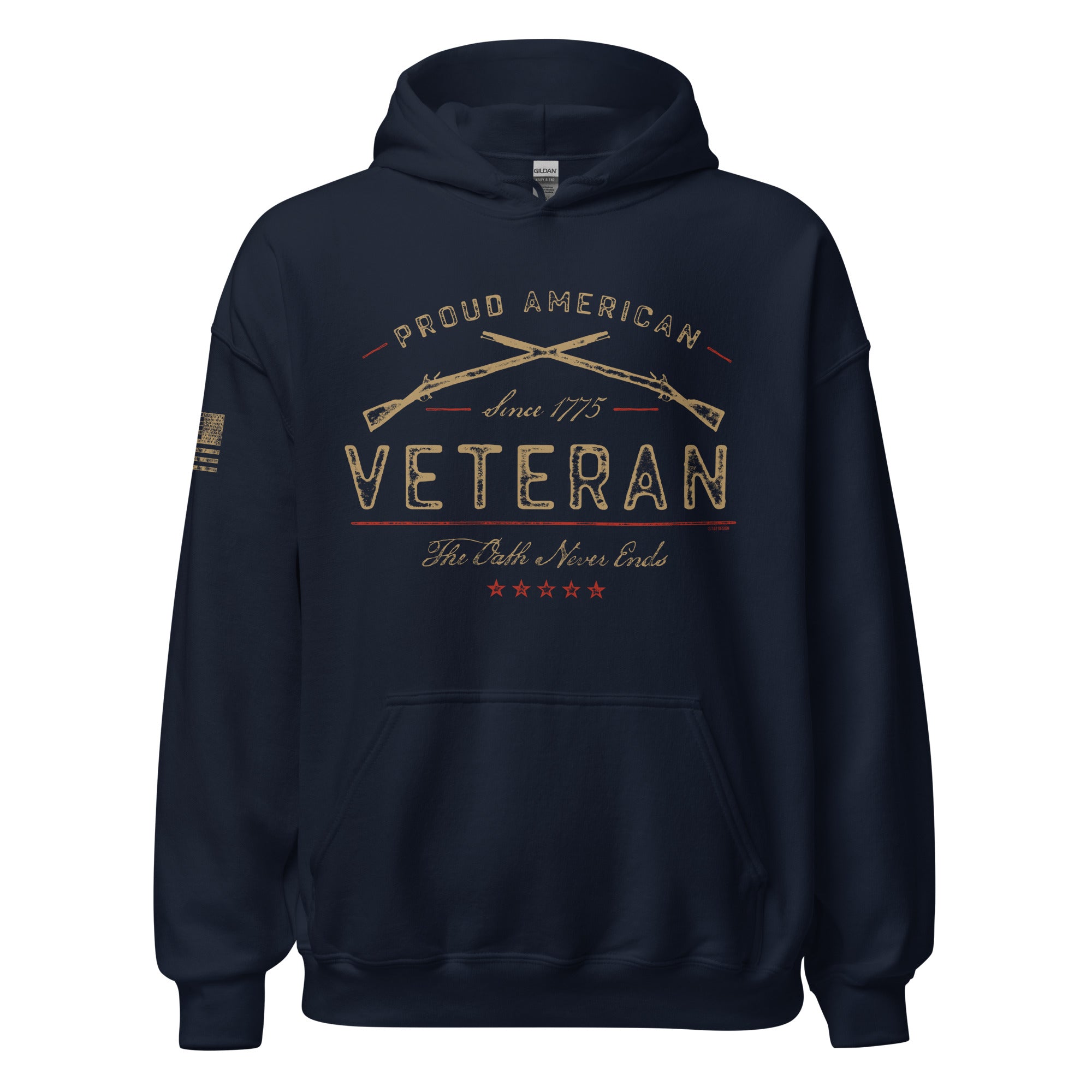 7.62 Design The Oath Never Ends Felpa Cappuccio Unisex Blu