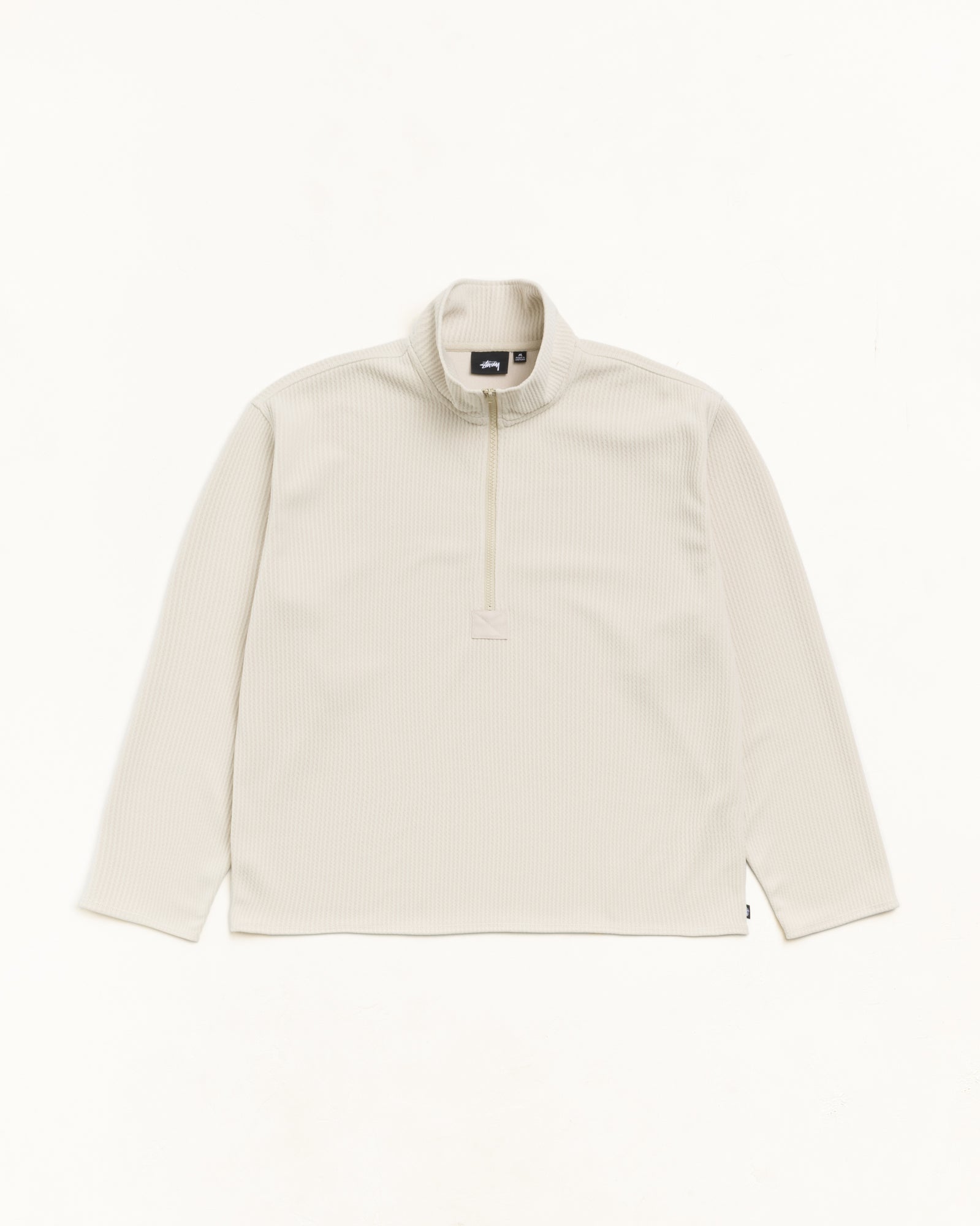 Stussy Half Zip Thermal Mock Neck maglia termica Sand