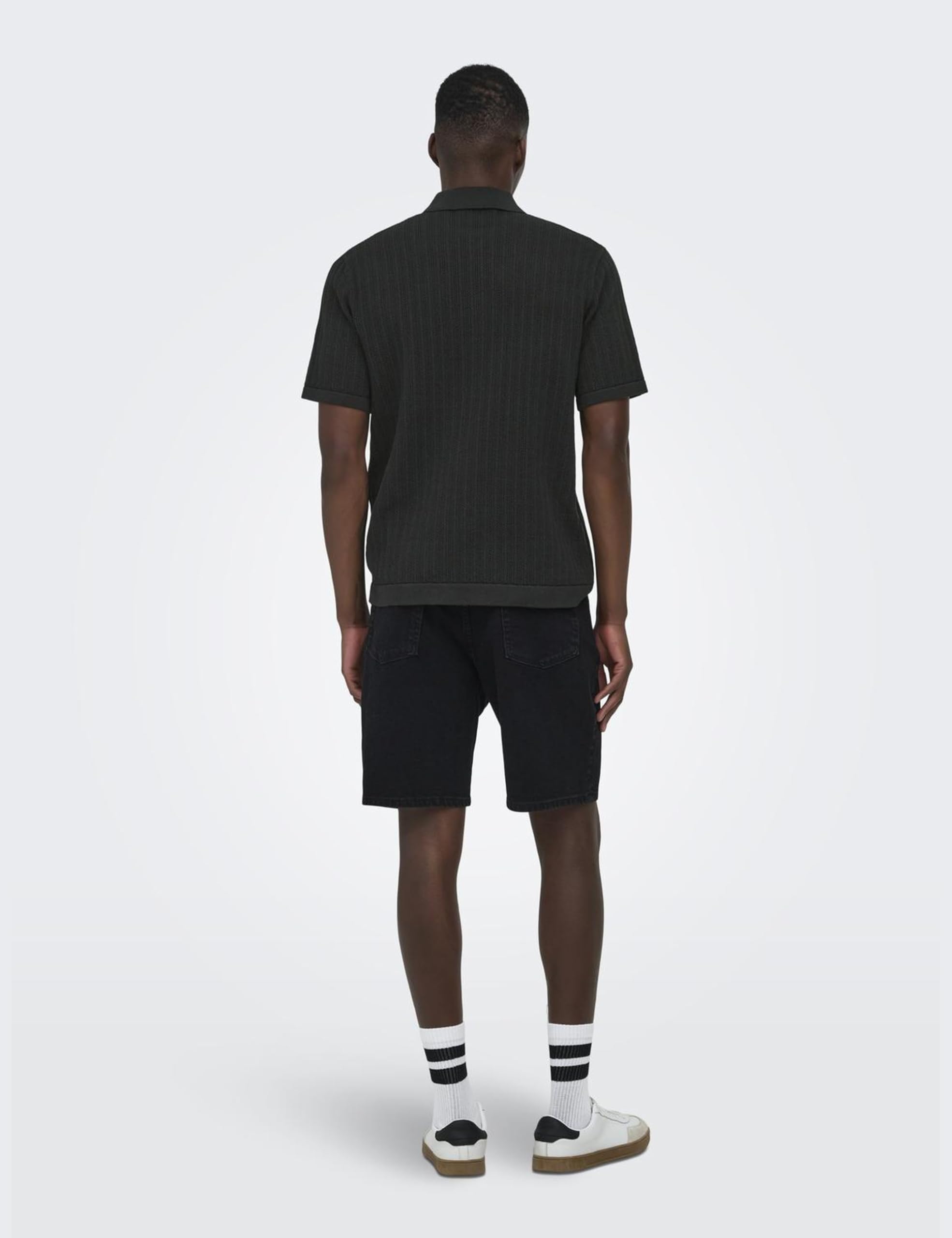Only & Sons Onsmoon Polo Maglia Uomo Blu Manica Corta