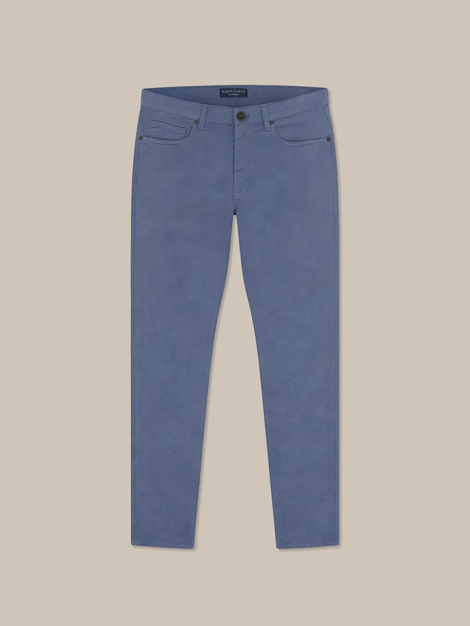 Robert Talbott Fernando pantaloni blu 32X32 lino stretch