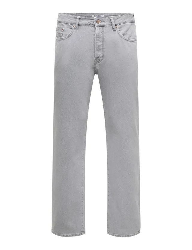 Only & Sons Onsedge Straight Jax Jeans Uomo Blu Scuro
