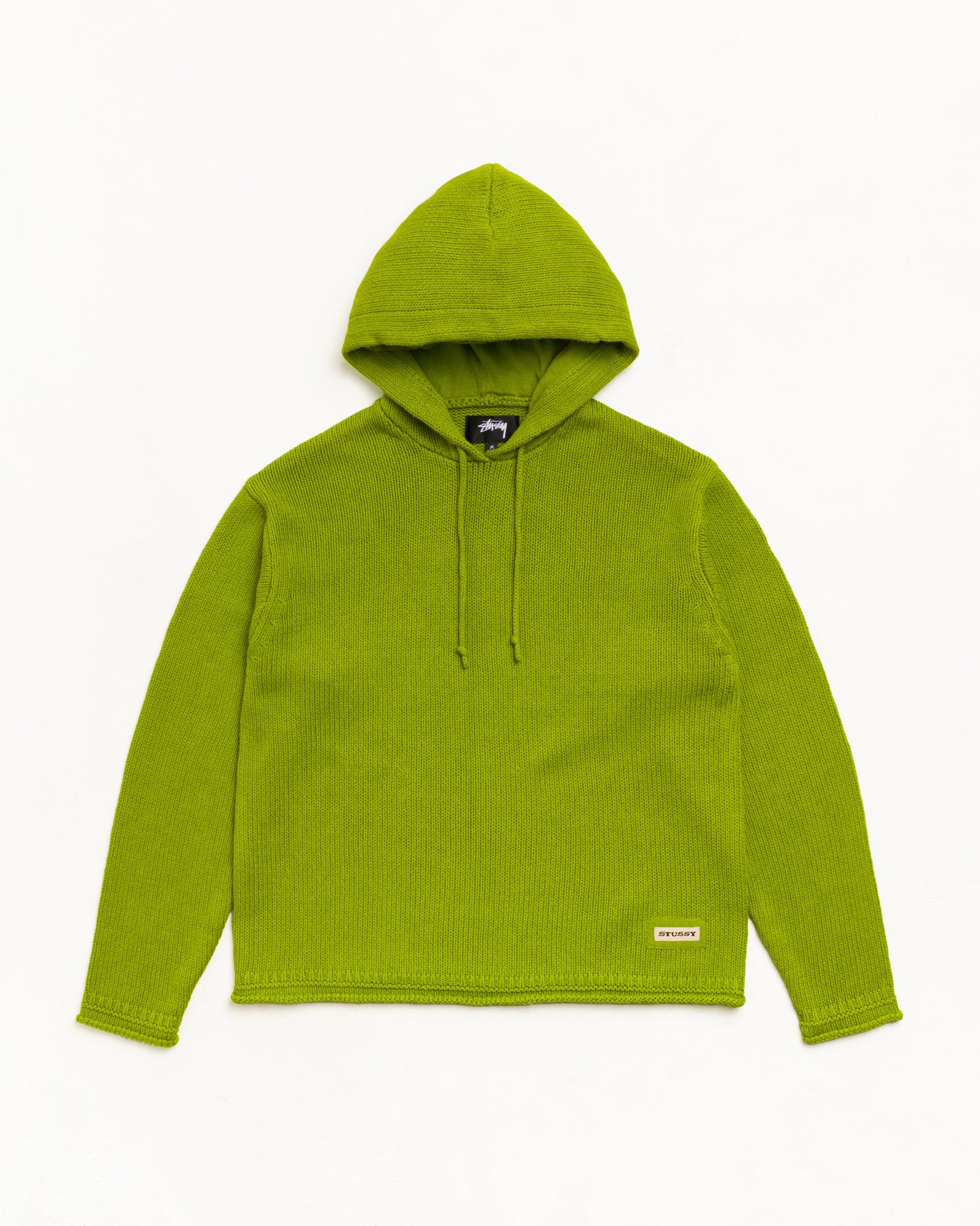 Stussy Beach Hooded Sweater maglia verde lino