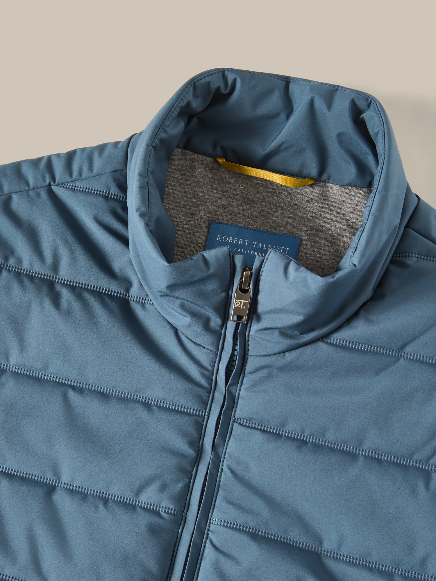 Robert Talbott Driver gilet trapuntato blu idrorepellente