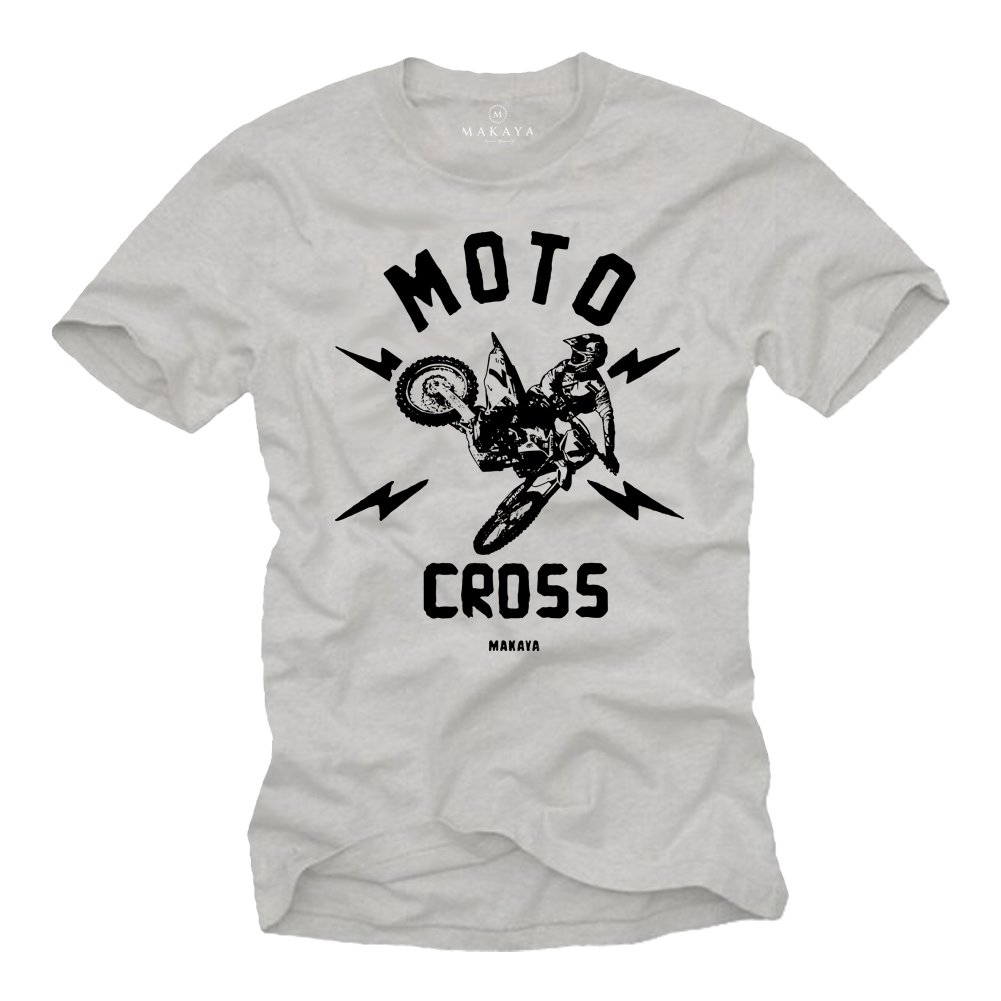 Makaya Moto Cross Enduro T-Shirt Uomo Cotone L