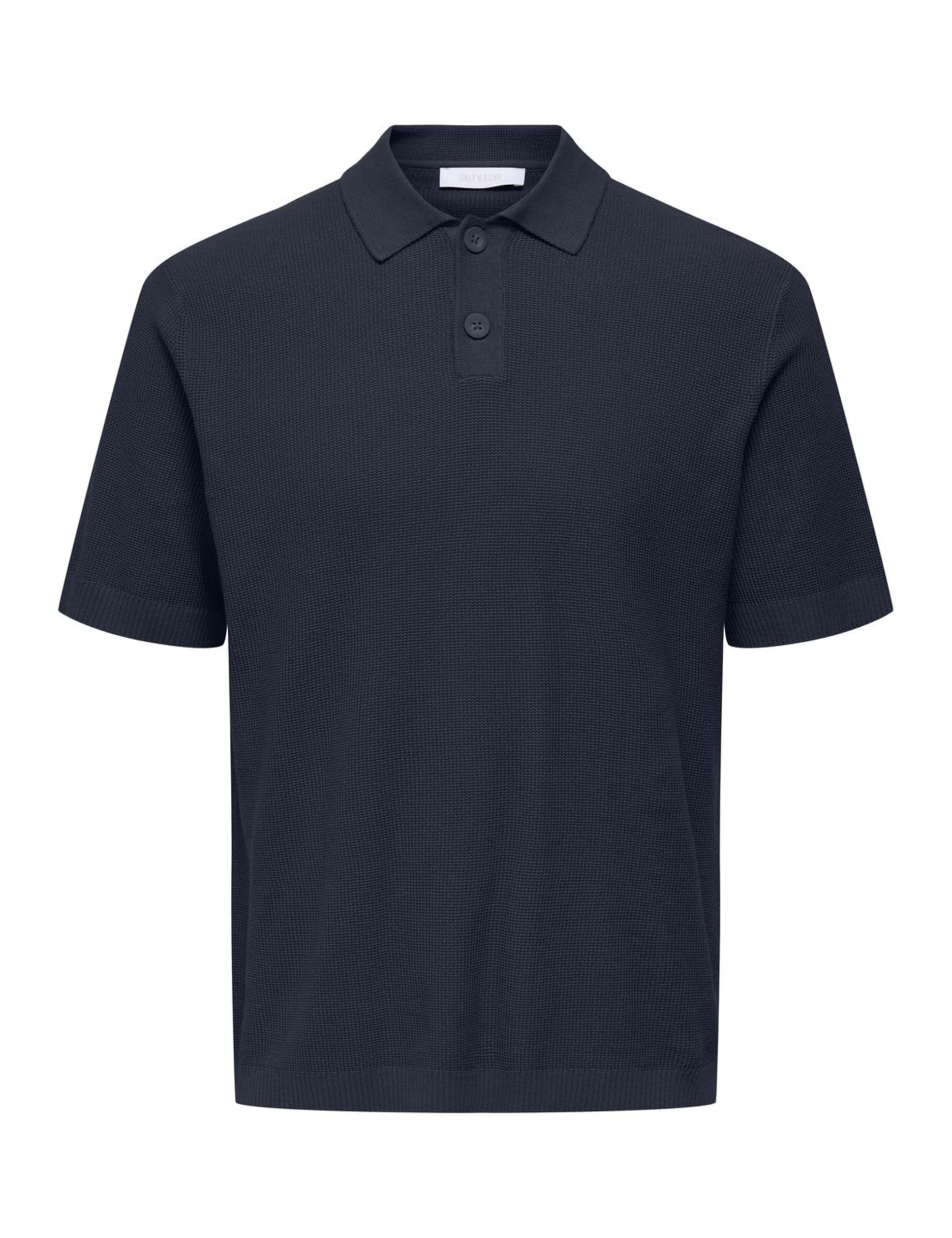 Only & Sons Stony Polo Uomo Waffle Manica Corta Antler