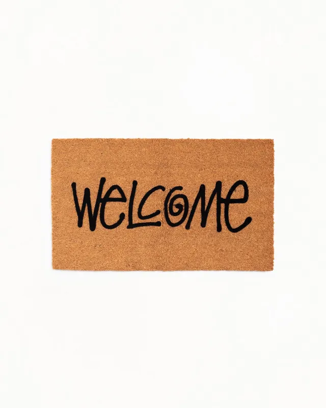Stussy Welcome Mat zerbino cocco 76x46 cm fibre naturali