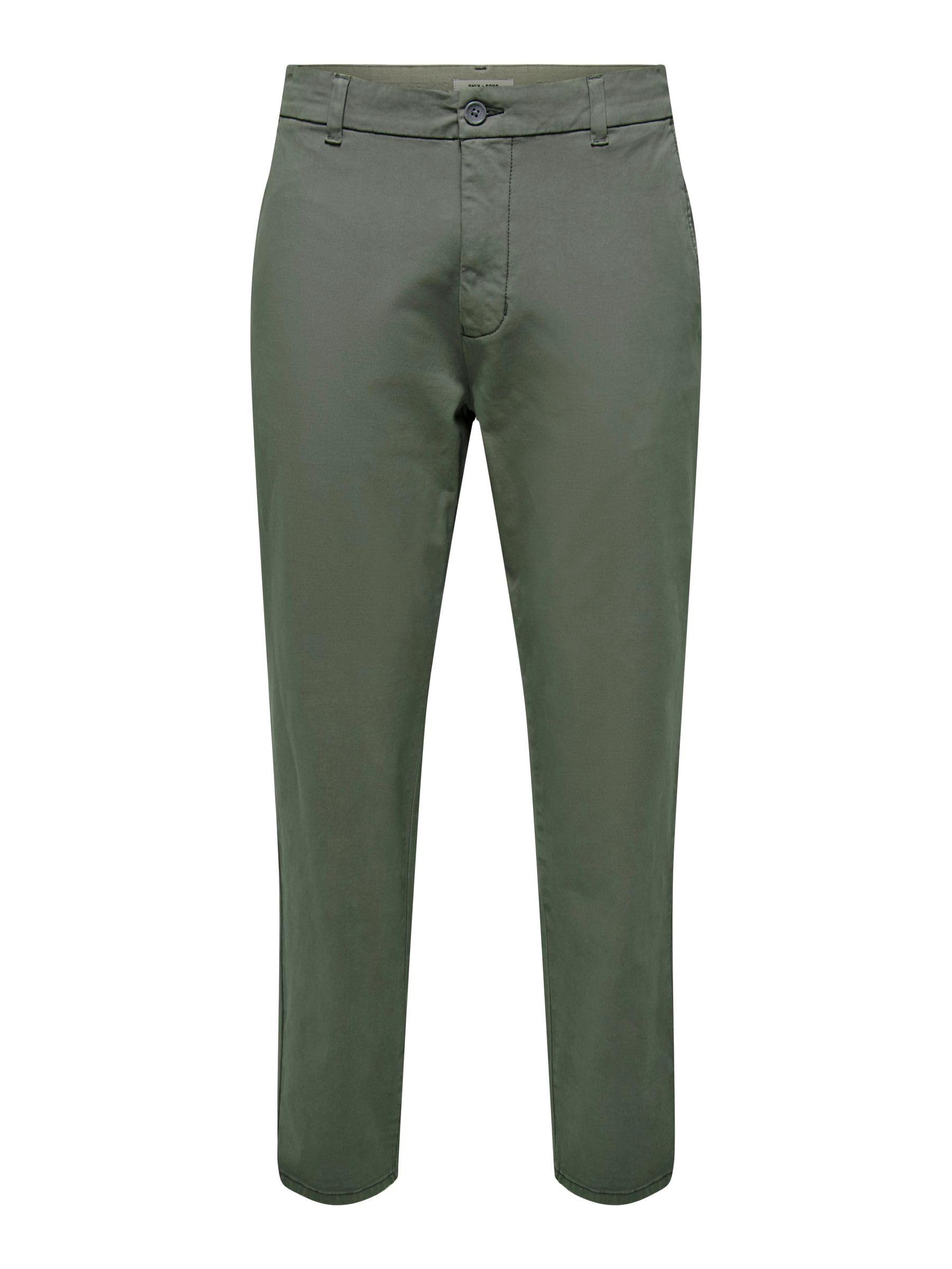 ONLY & SONS Pantaloni Uomo Chino Grigio Glacier