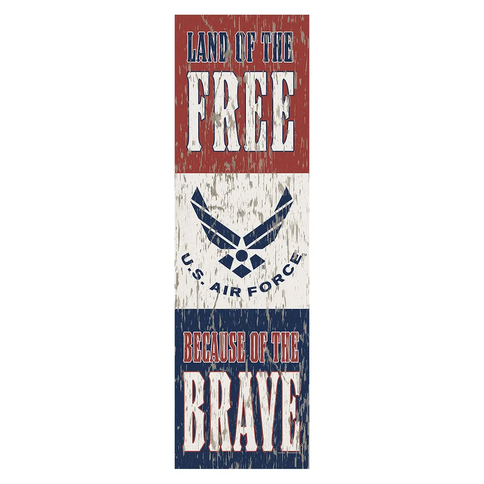 7.62 Design USAF Land of Free Insegna 10x35" PVC