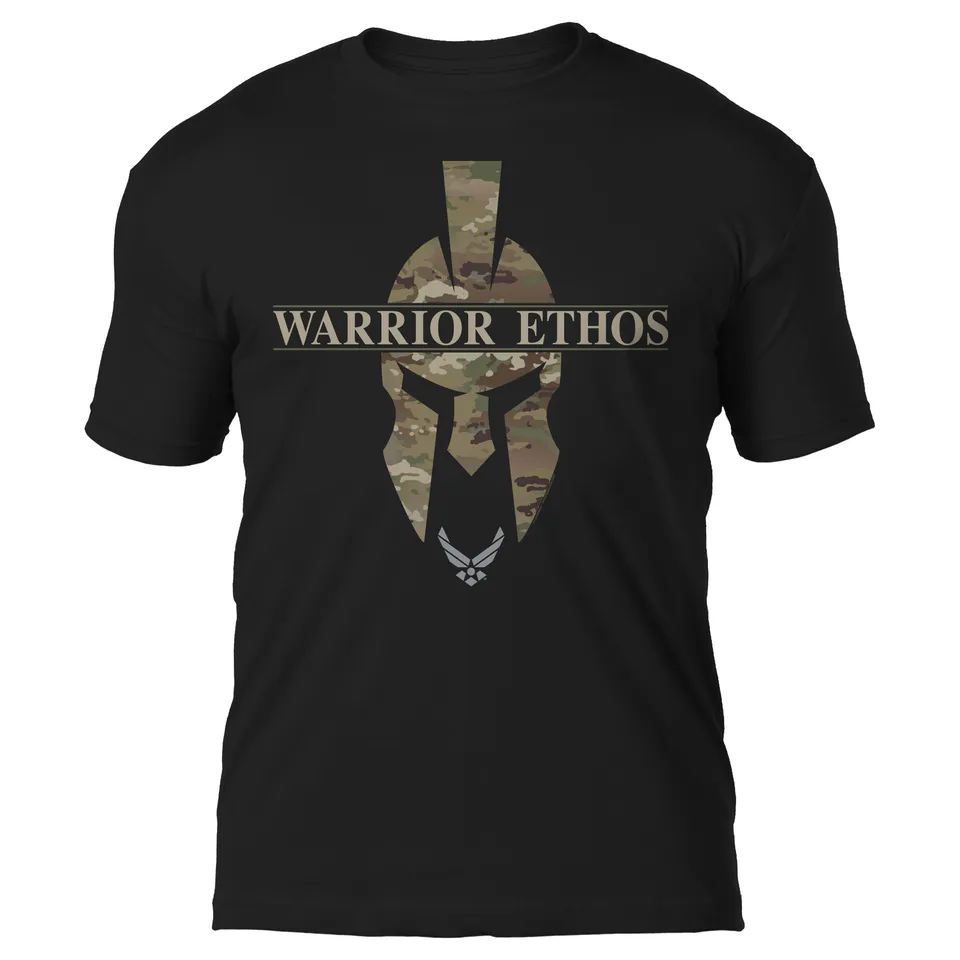 7.62 Design U.S. Air Force Spartan T-Shirt Nera Cotone