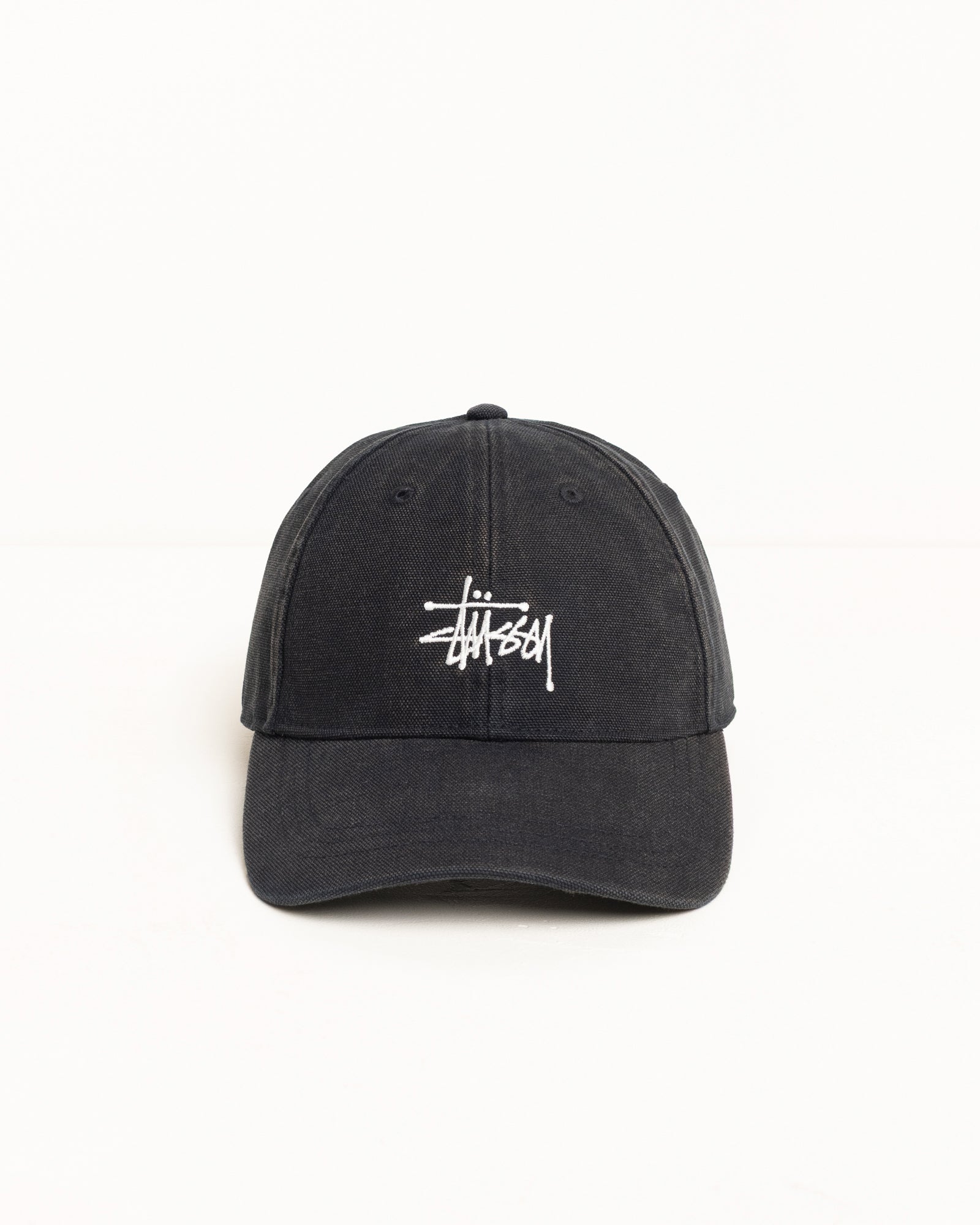 Stussy Washed Basic cap nero cotone 58 cm