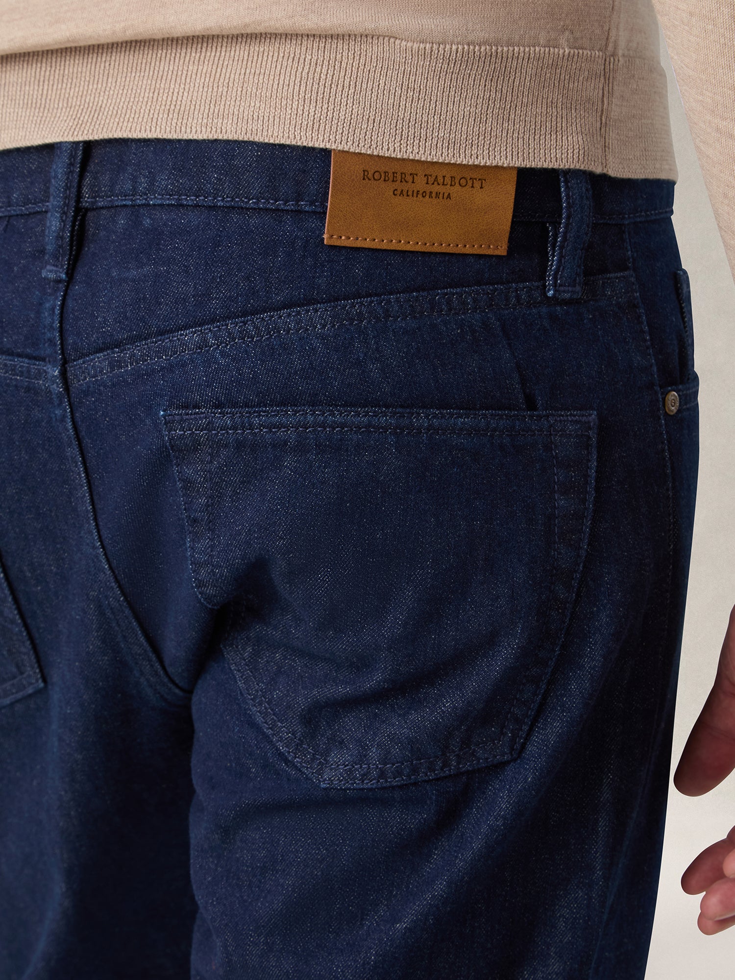 Robert Talbott Austin Selvedge jeans dritti indigo 34/32