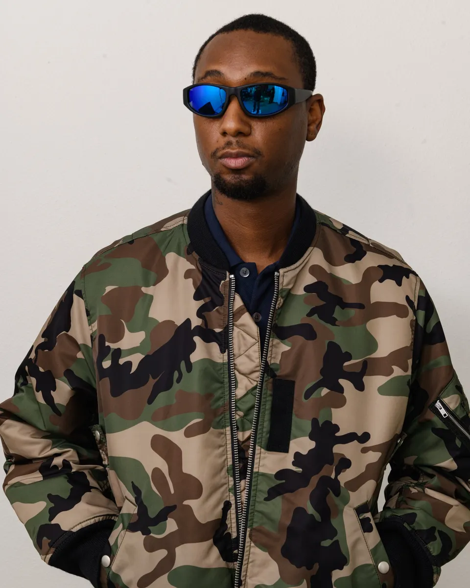 Stussy Leslie Sunglasses Occhiali Nero Polarizzati Specchiati