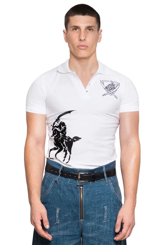 Trashy Clothing Saifak Polo Top polo bianca taglia S