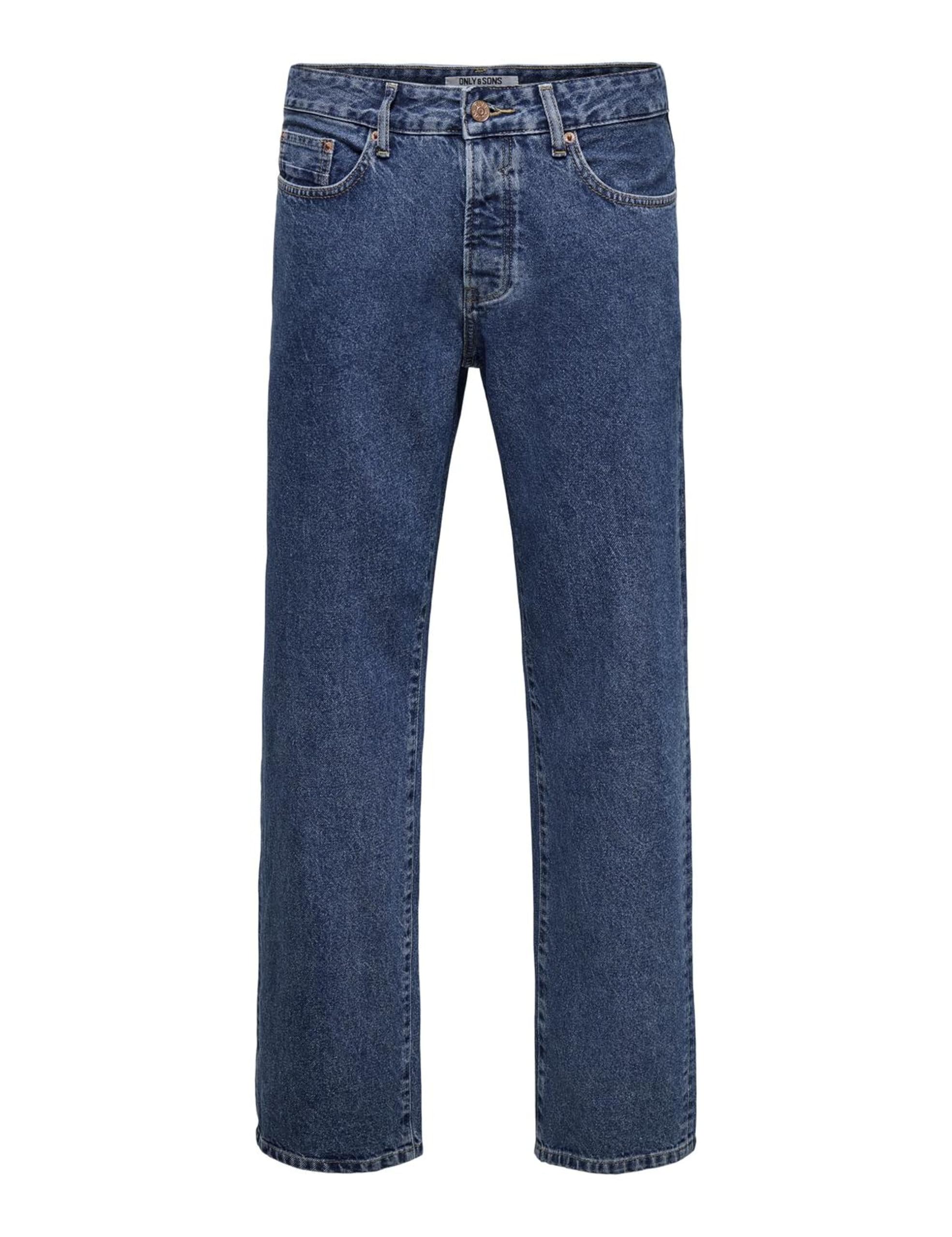 Only & Sons Onsedge Straight Jax Jeans Uomo Blu Scuro