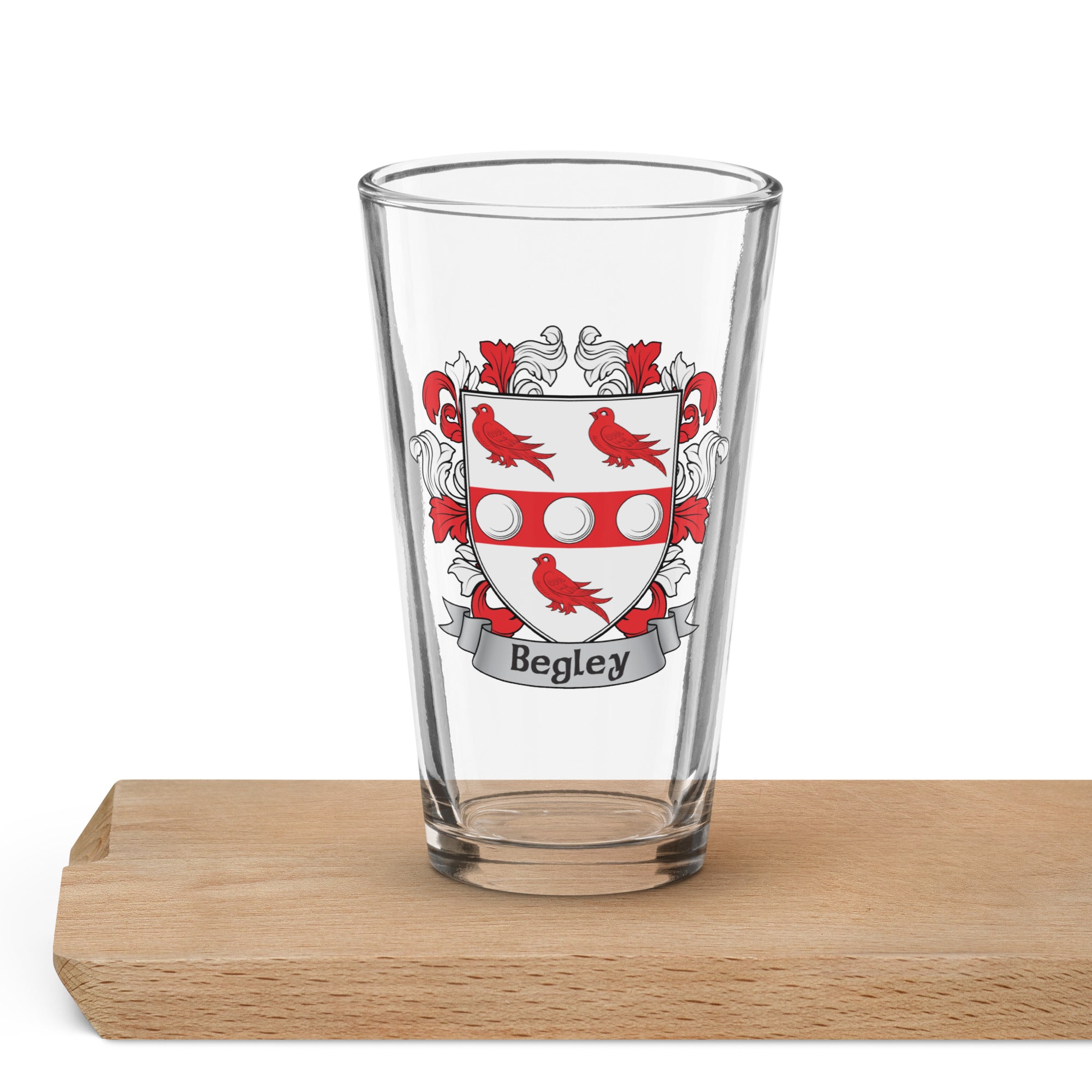 7.62 Design Drinkware Begley Irish Family Crest Bicchiere Pinta 473 ml