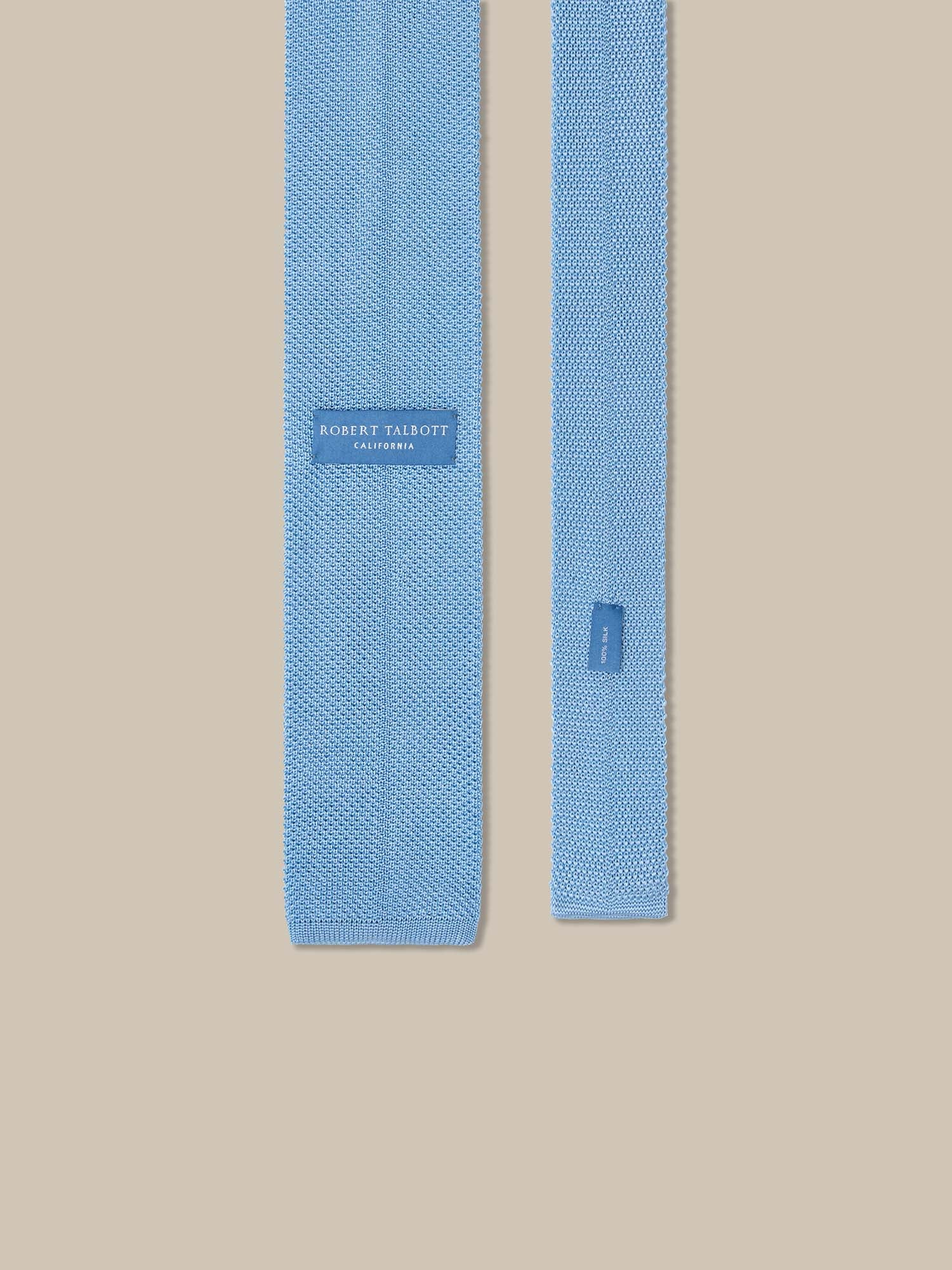 Robert Talbott Redford cravatta seta azzurro chiaro REG