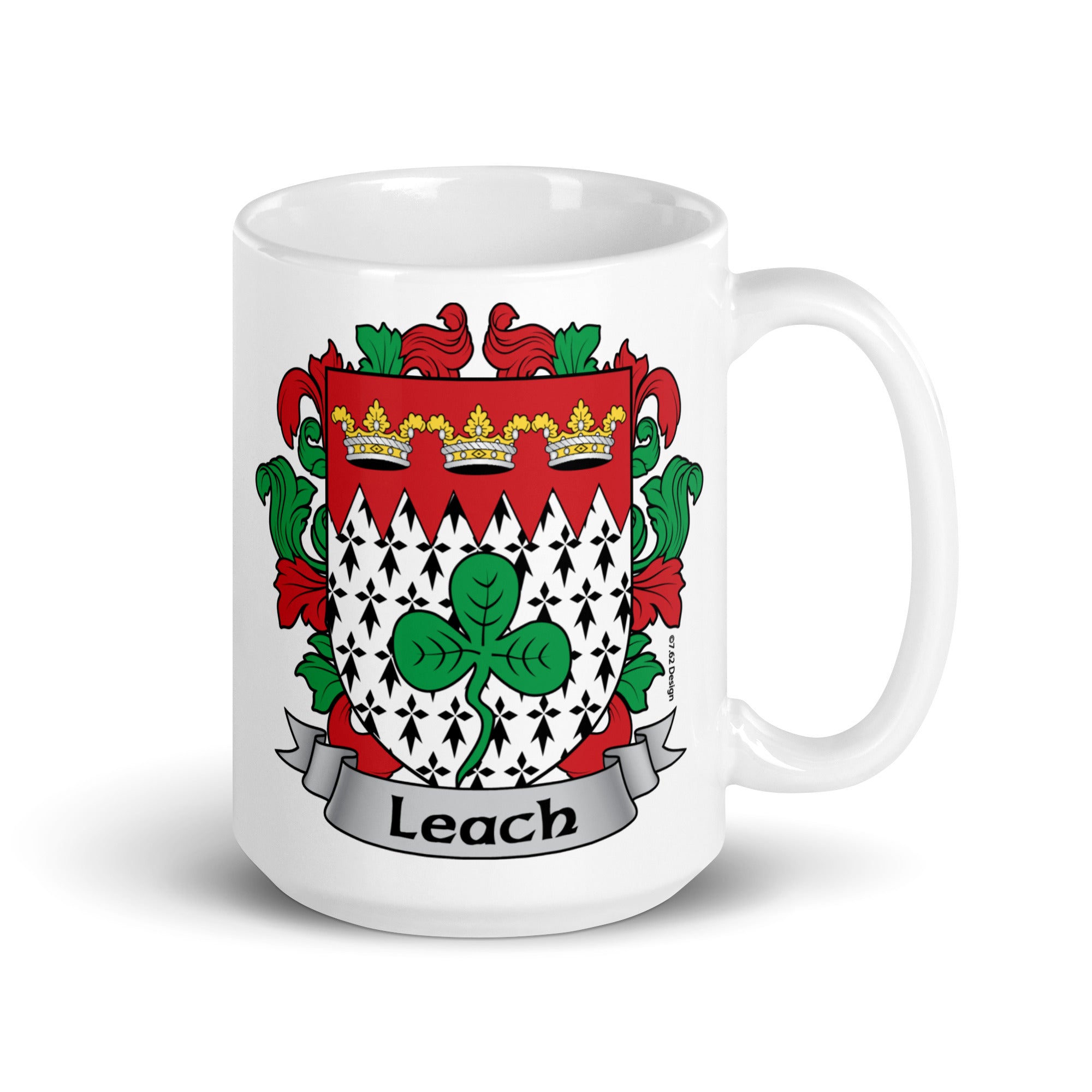 7.62 Design Leach Irish Crest Tazza ceramica 450 ml stemma