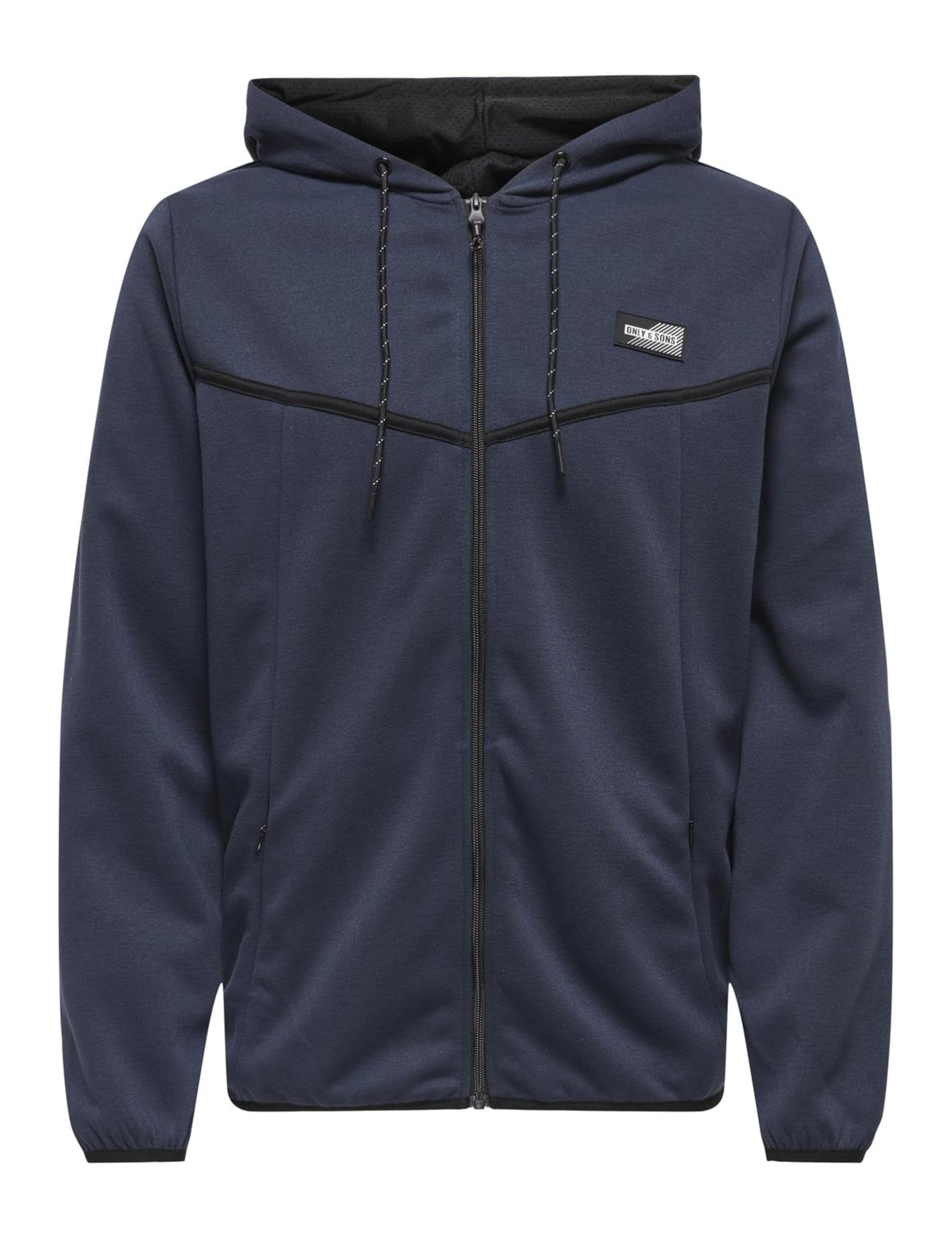 ONLY & SONS Onsliam Reg Felpa con Cappuccio Grigio Melange XS