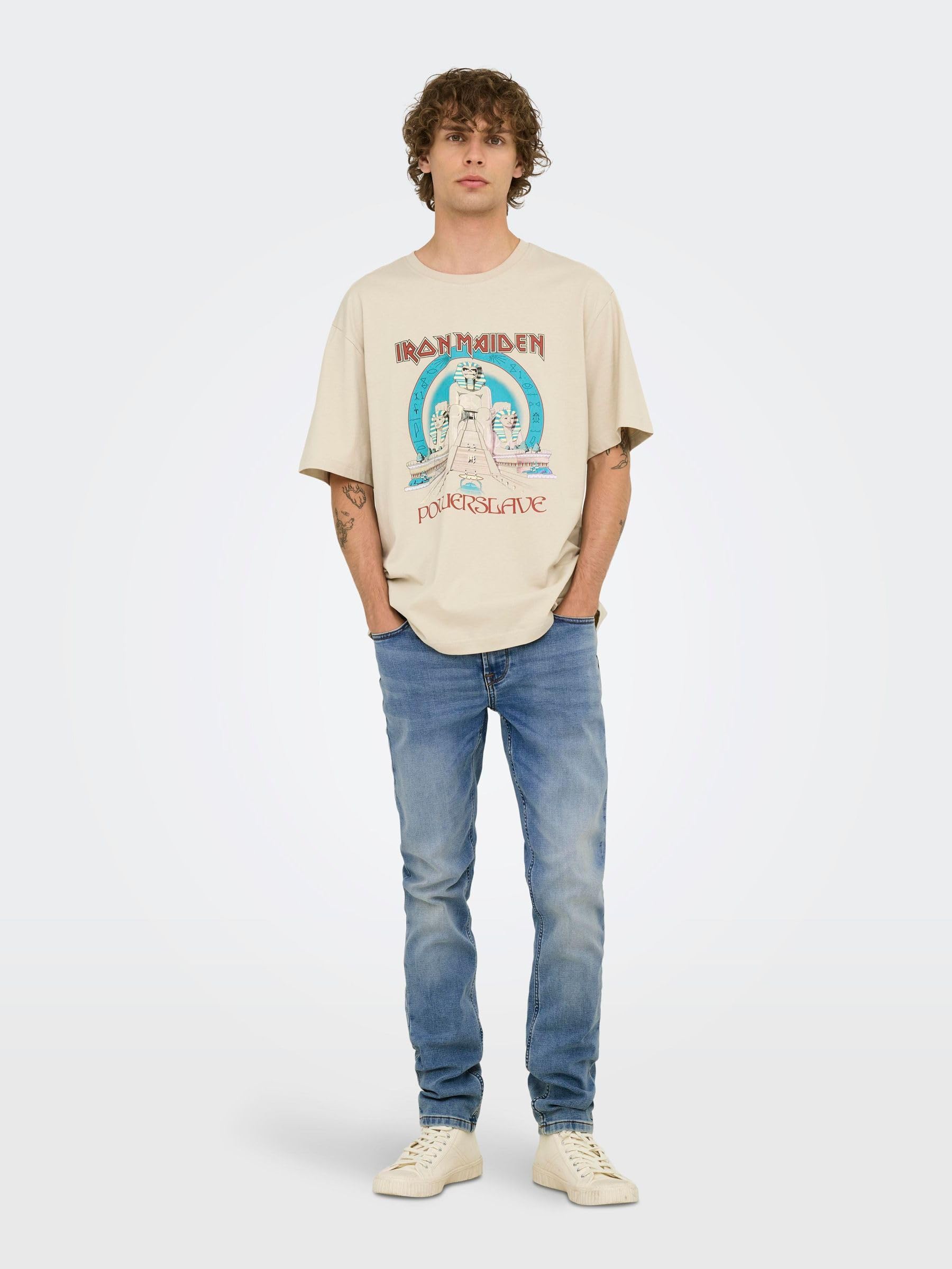 Only & Sons Loom jeans slim uomo blu denim elasticizzato