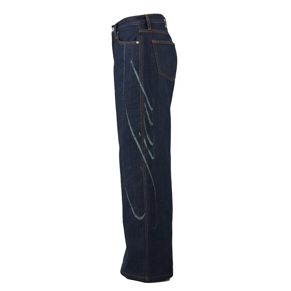 Tiat Blue de Sang Laser jeans bootcut raw denim 14OZ S