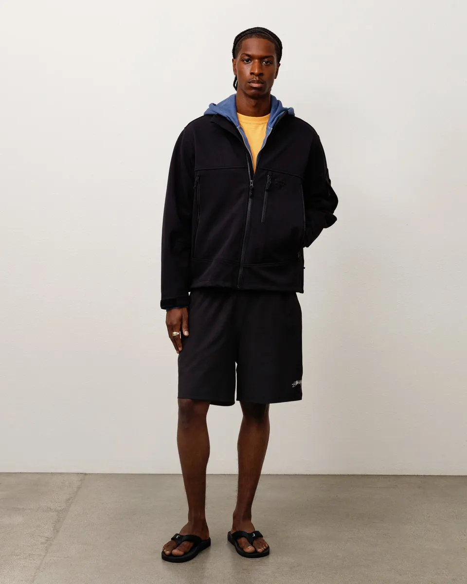 Stussy Outerwear Soft Shell Jacket giacca nera impermeabile