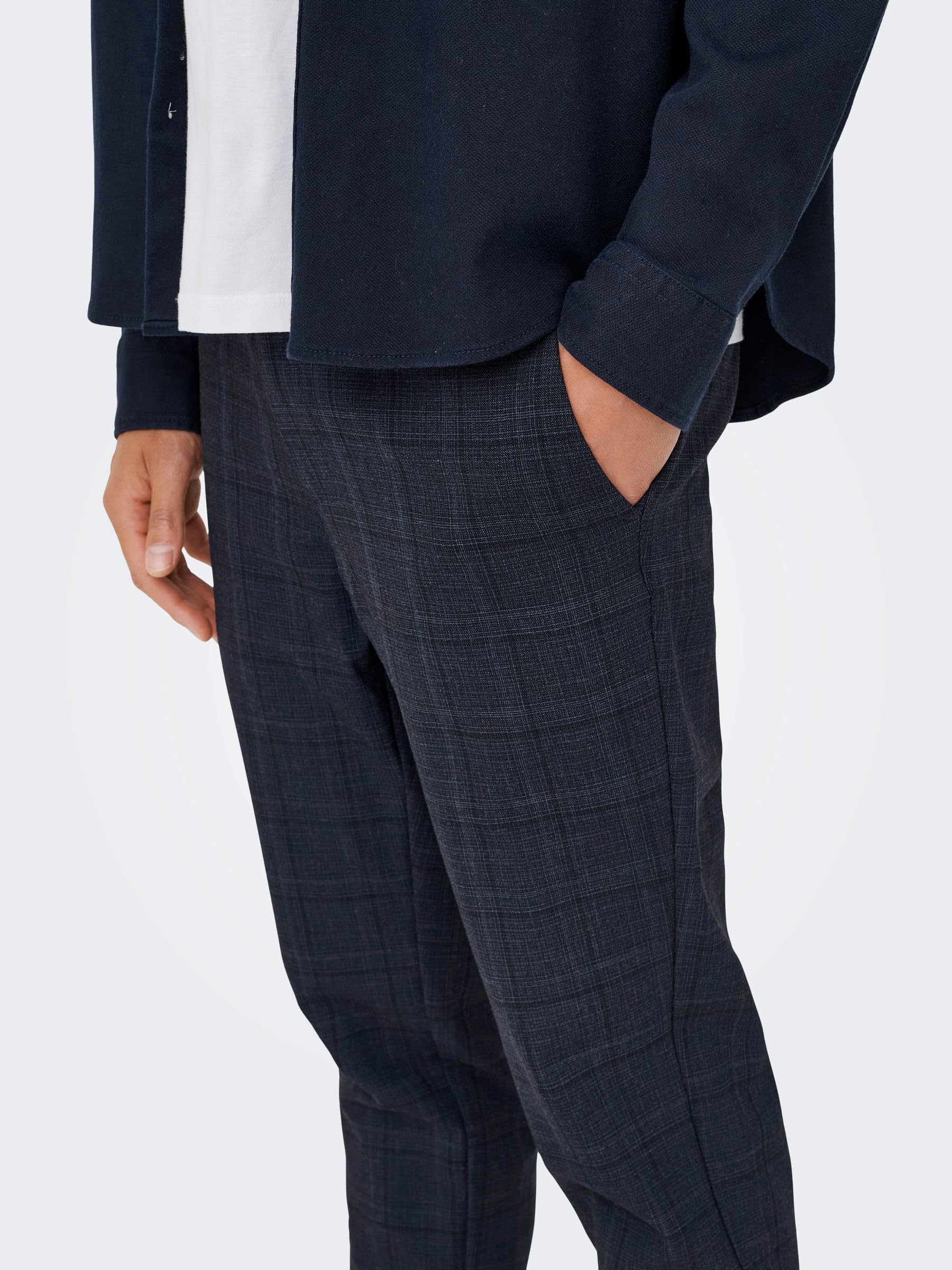 Only & Sons Onsbrad 28W/30L chino a quadri slim