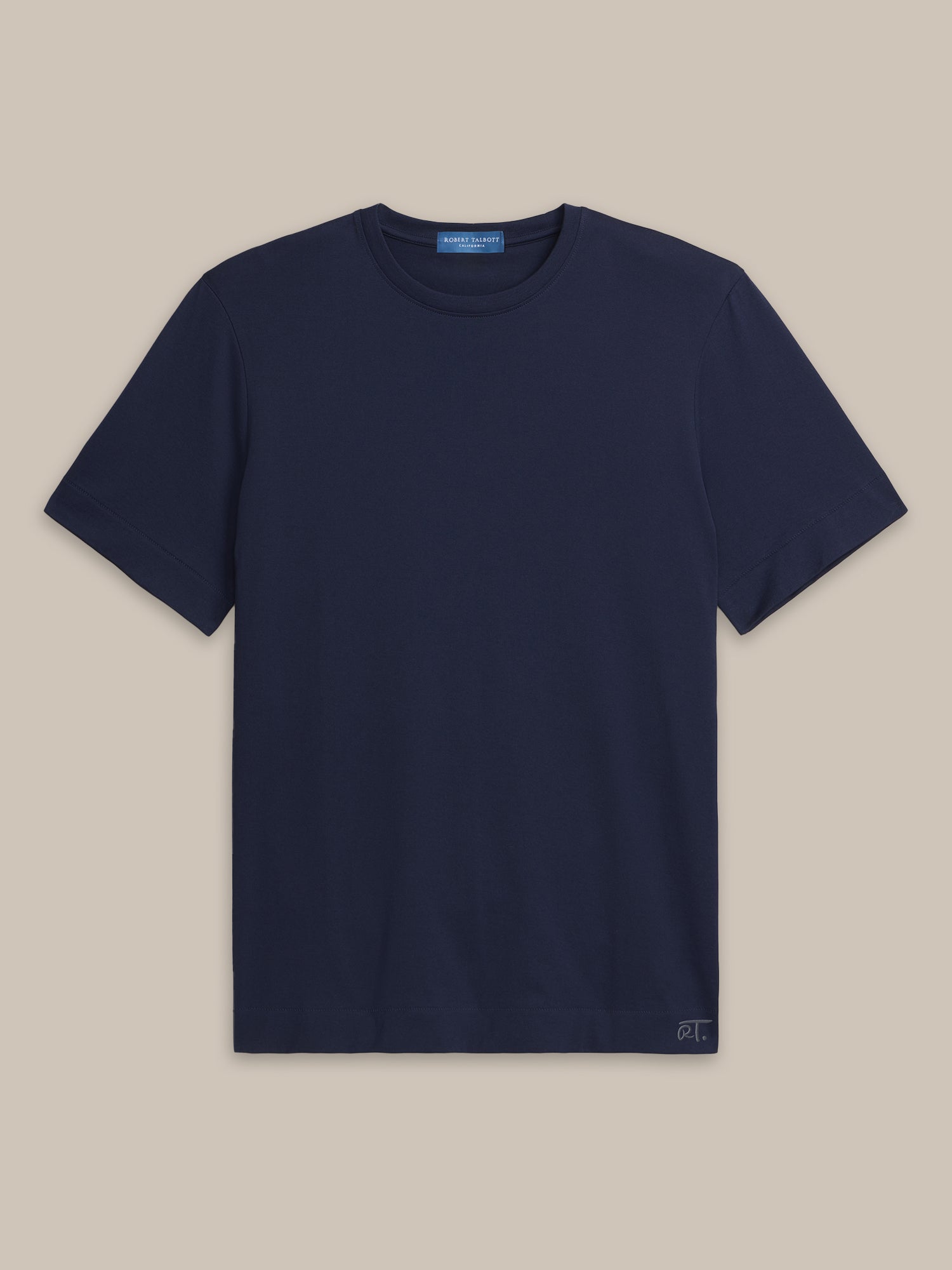 Robert Talbott Dylan t-shirt cotone pima blu navy