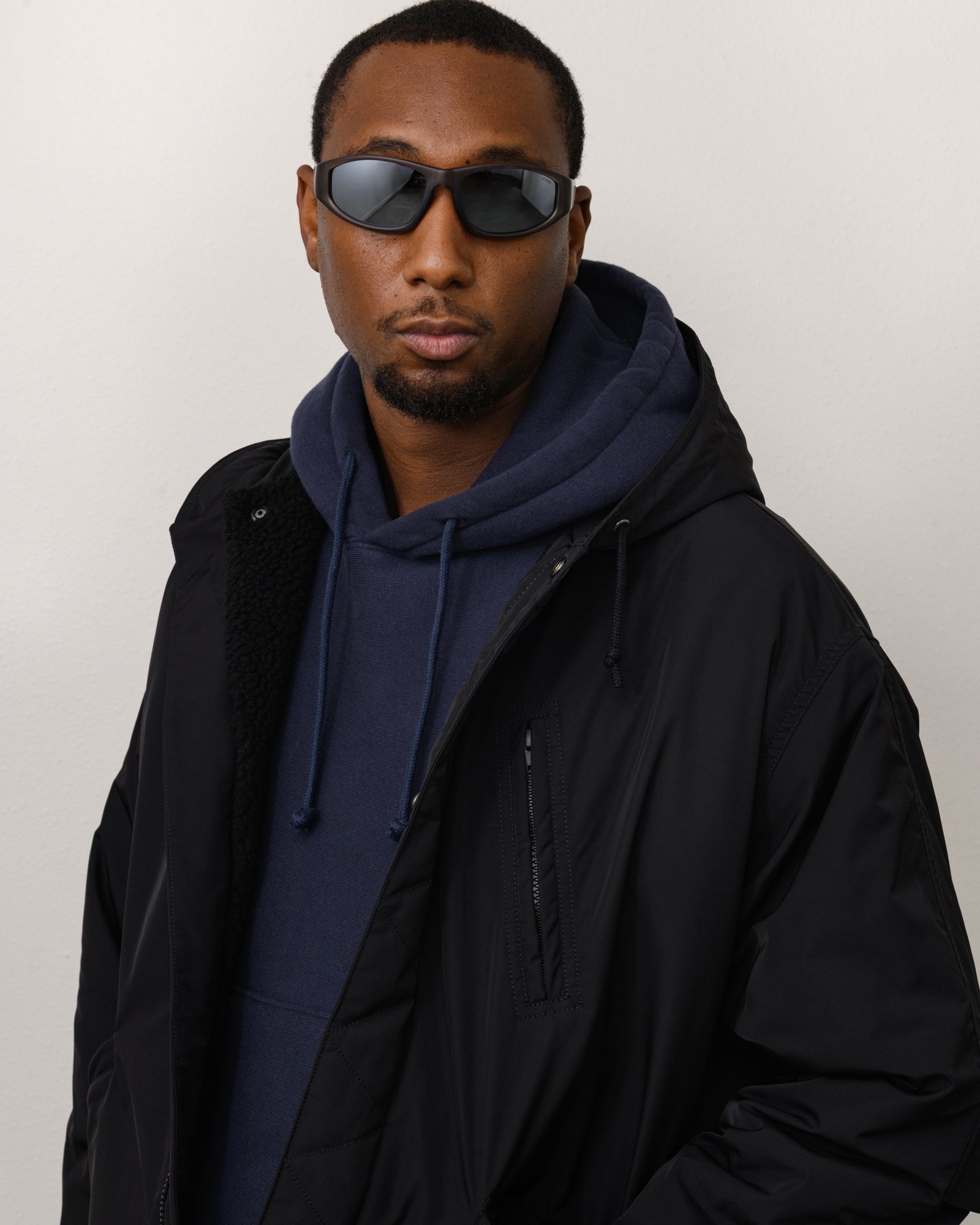 Stussy Leslie occhiali da sole frost grey specchiati polarizzati