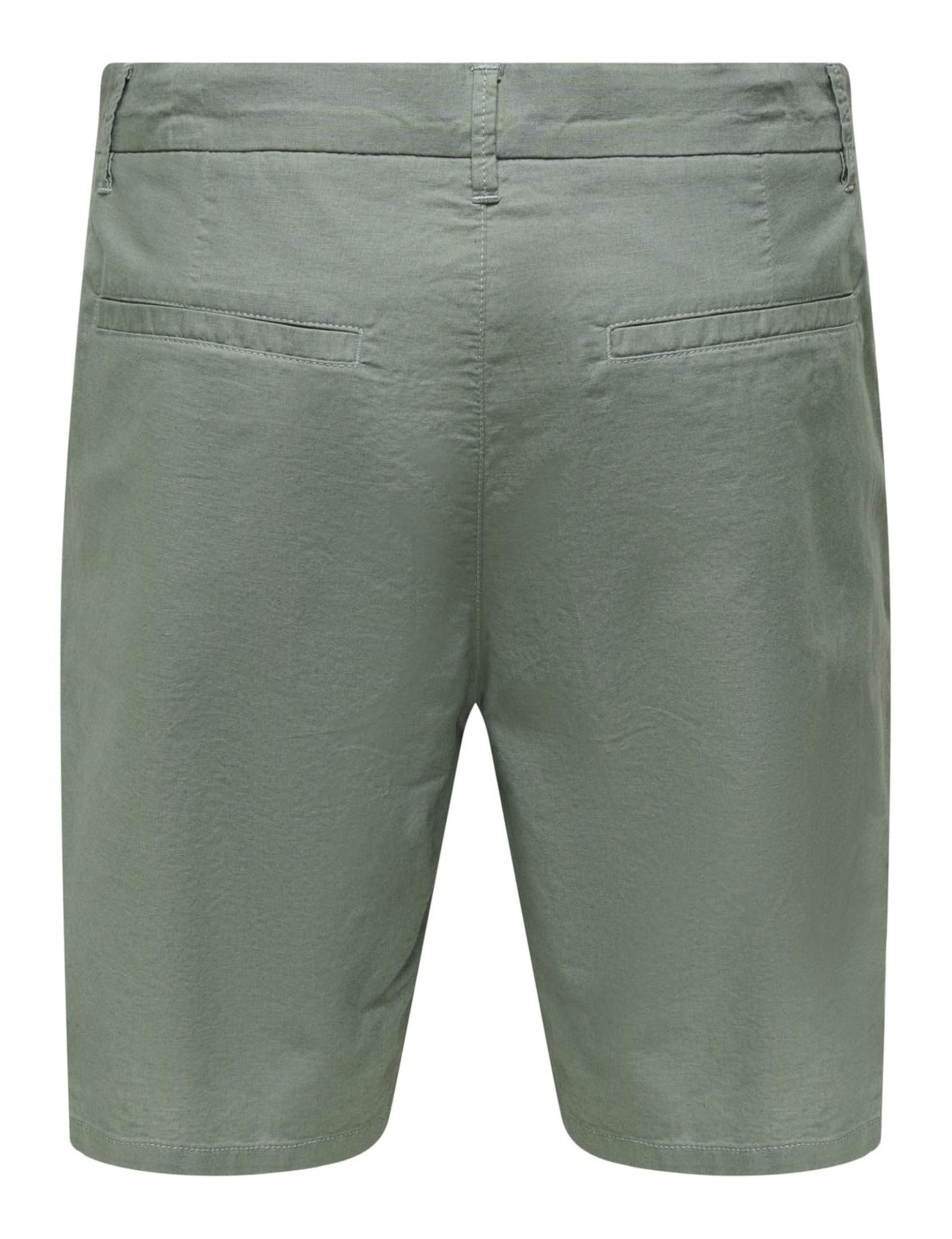 ONLY & SONS Onsnick 0580 Shorts Uomo L Verde Straight