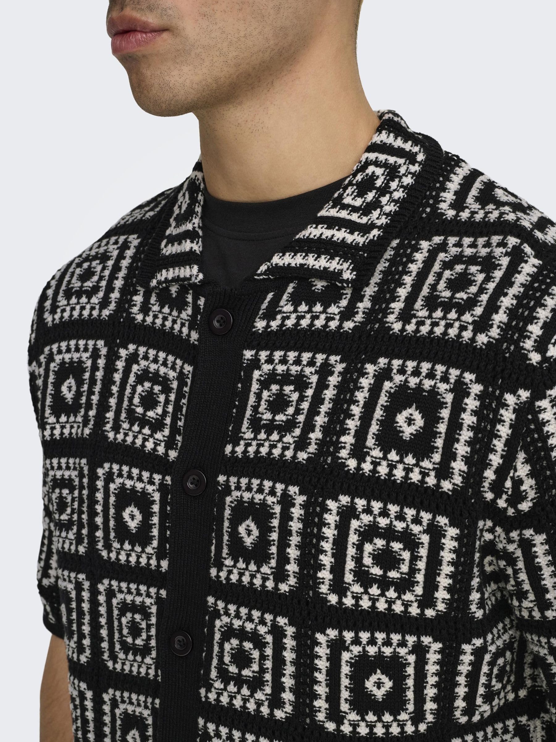 Only & Sons Onsbart M t-shirt uomo nera relaxed