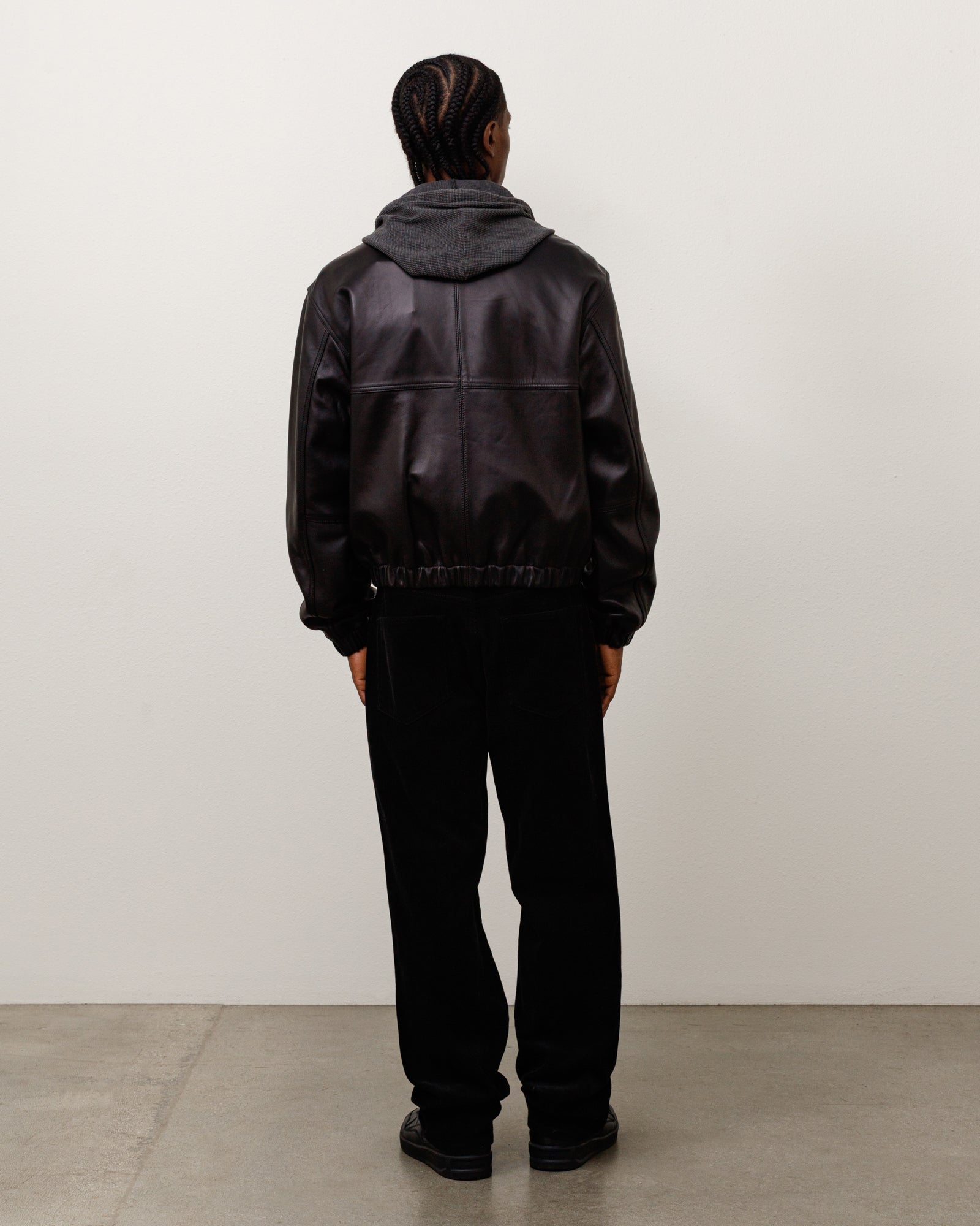 Stussy New Classic Pant pantaloni velluto neri cotone dritti