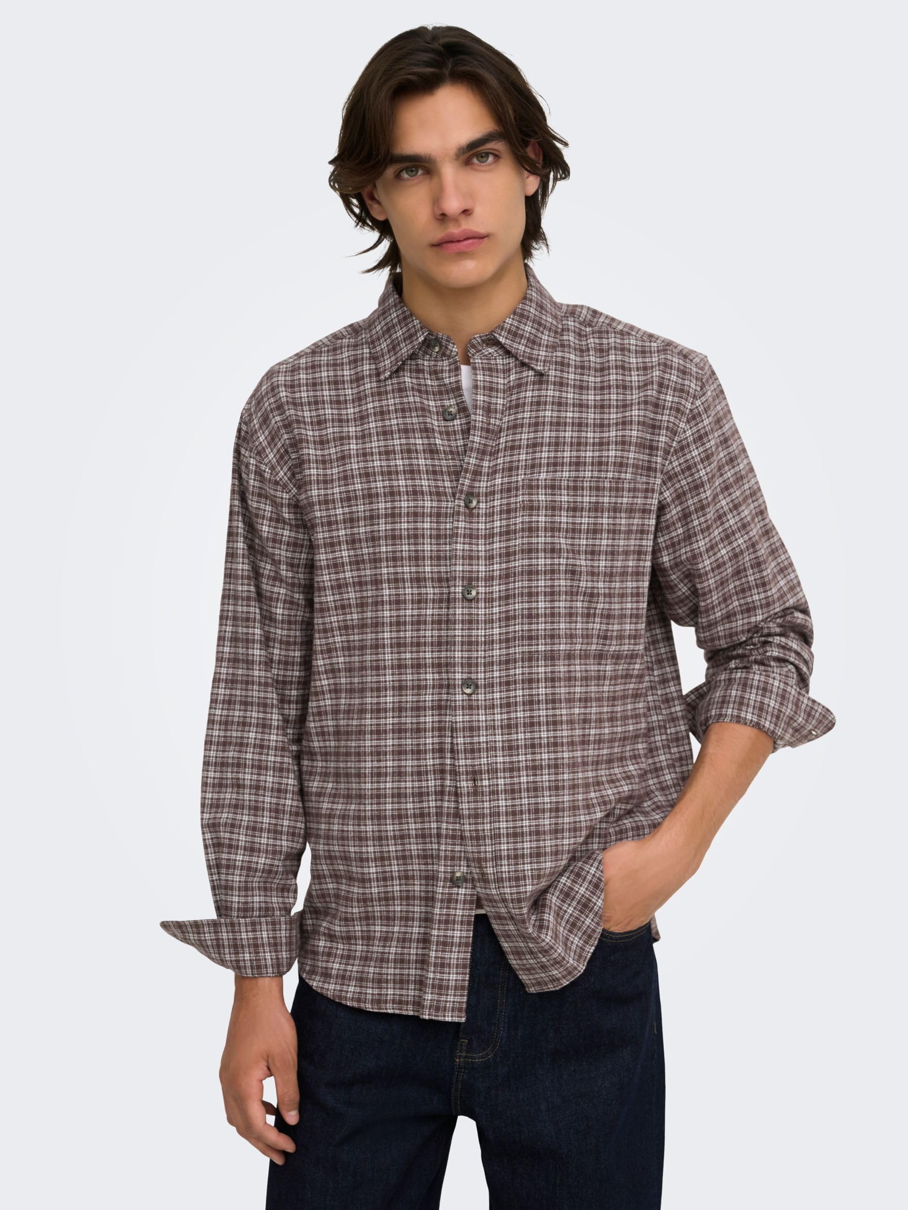 ONLY & SONS Onsgudmund Camicia a quadri Canteen M