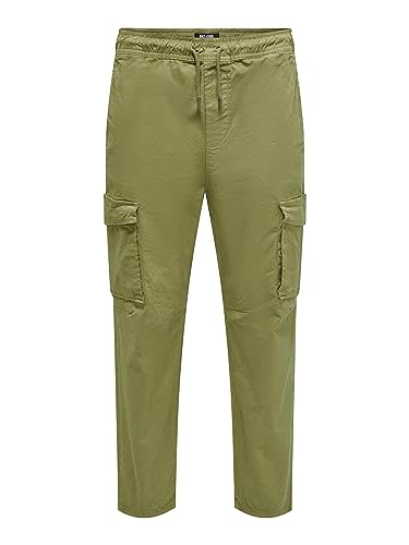 ONLY & SONS Pantaloni Cargo Uomo Tasche Laterali Taglia M Casual