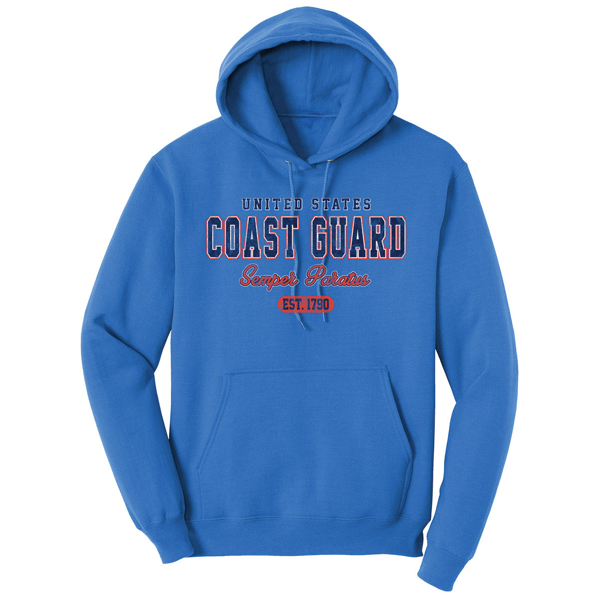 7.62 Design Coast Guard felpa cappuccio blu