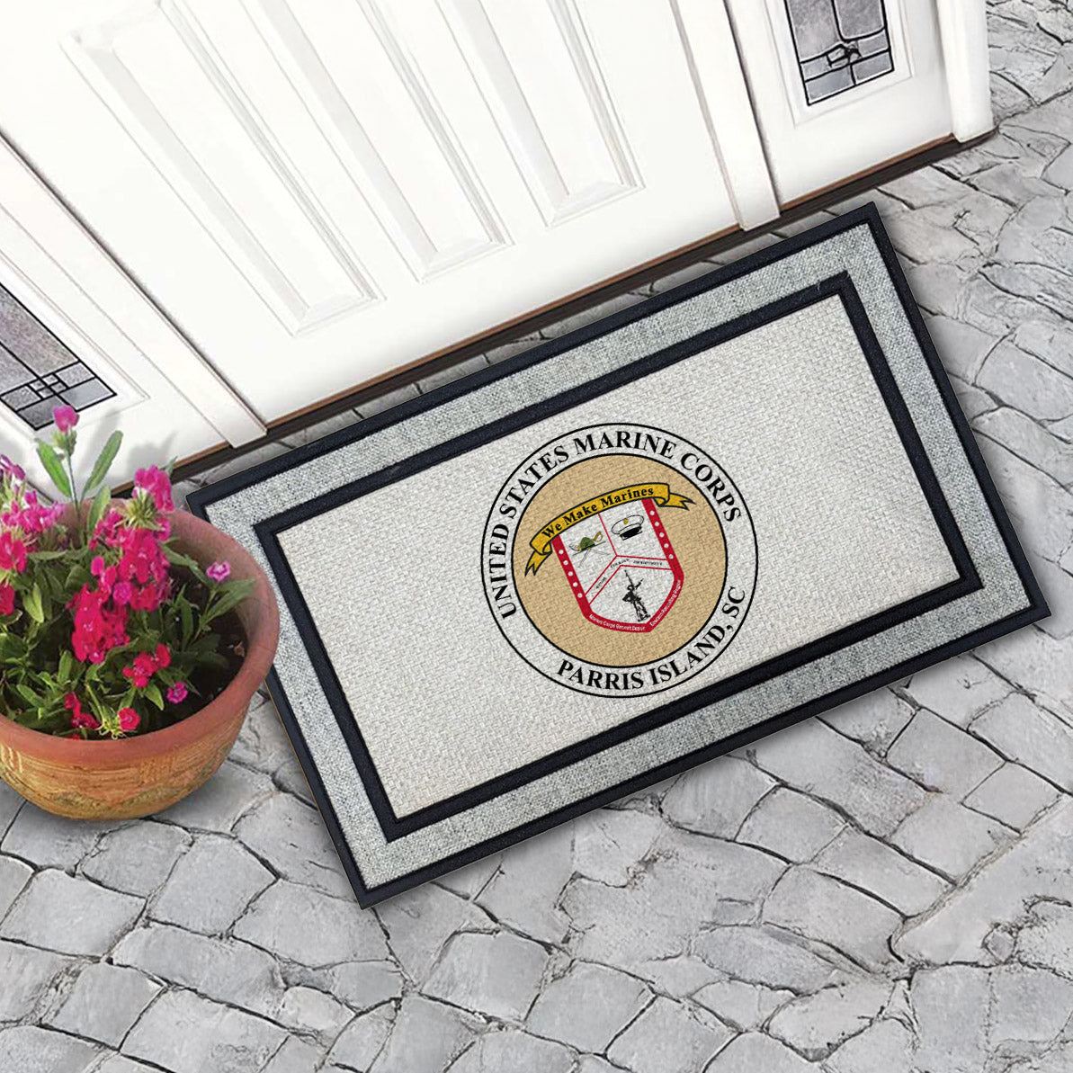 7.62 Design Home Products USMC Parris Island zerbino 45x76 cm grigio