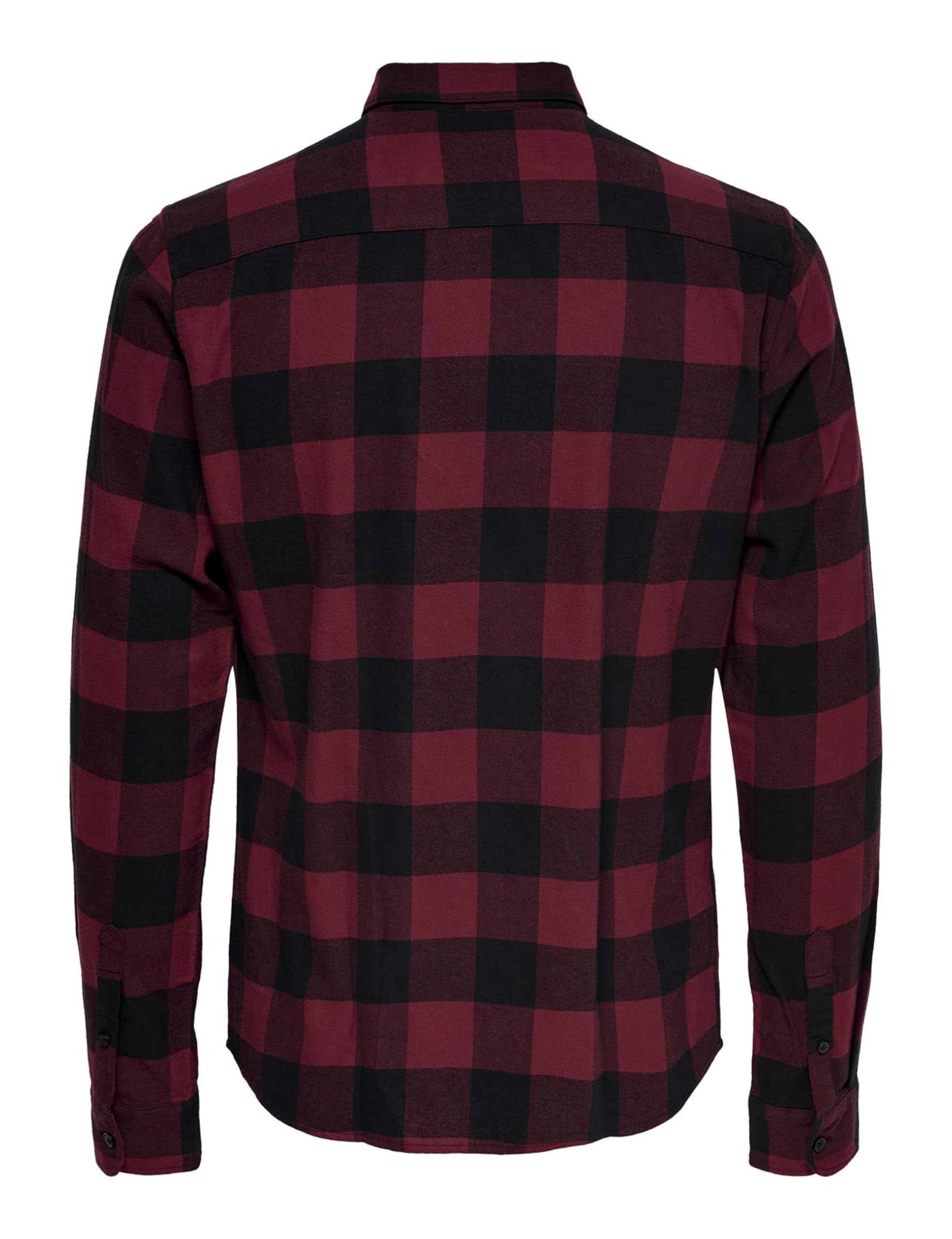 ONLY & SONS Gudmund Camicia Cabernet Maniche Lunghe