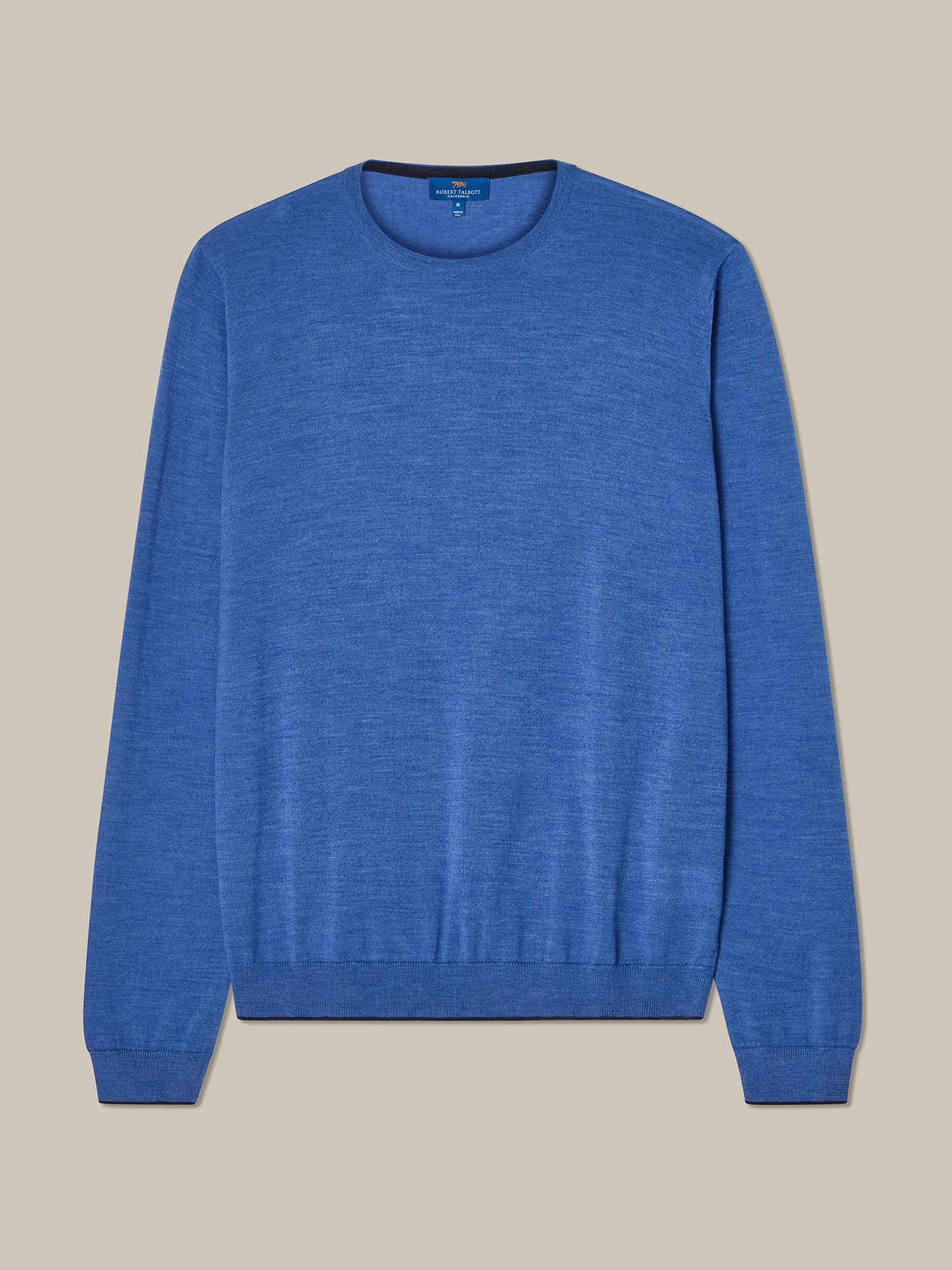 Robert Talbott Keaton maglione merino azzurro