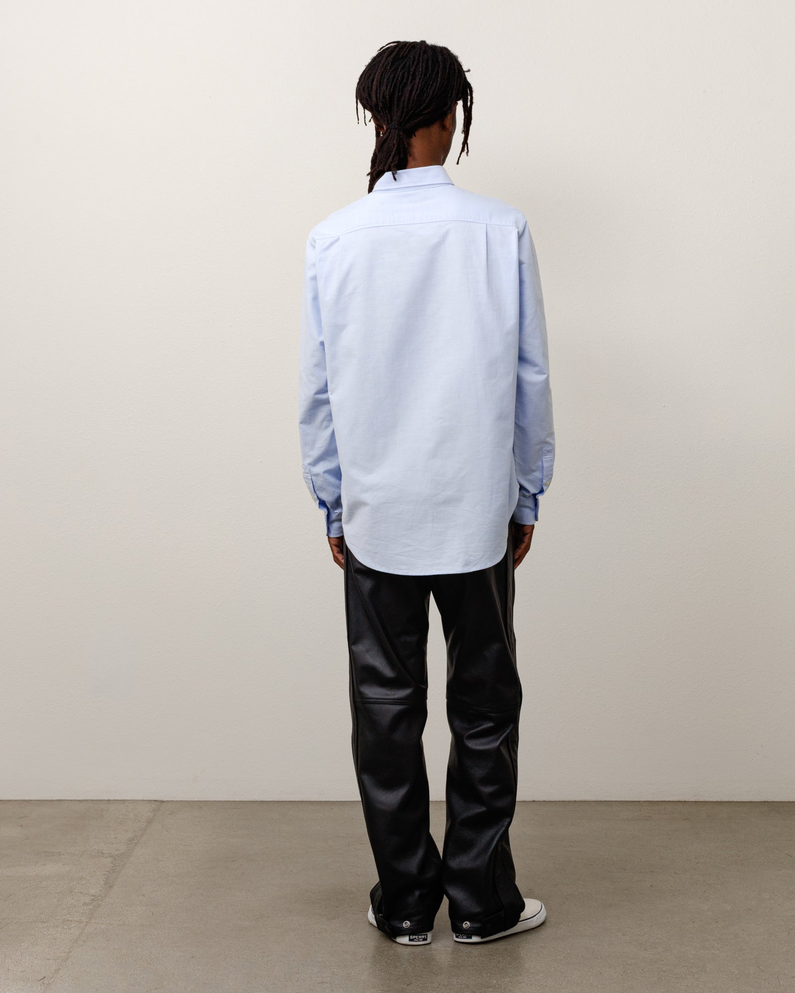 Stussy Junya Camicia Oxford Saxe Blue cotone
