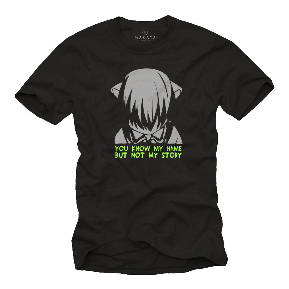 MAKAYA Elfen Lied T-Shirt Uomo XL Anime Cotone