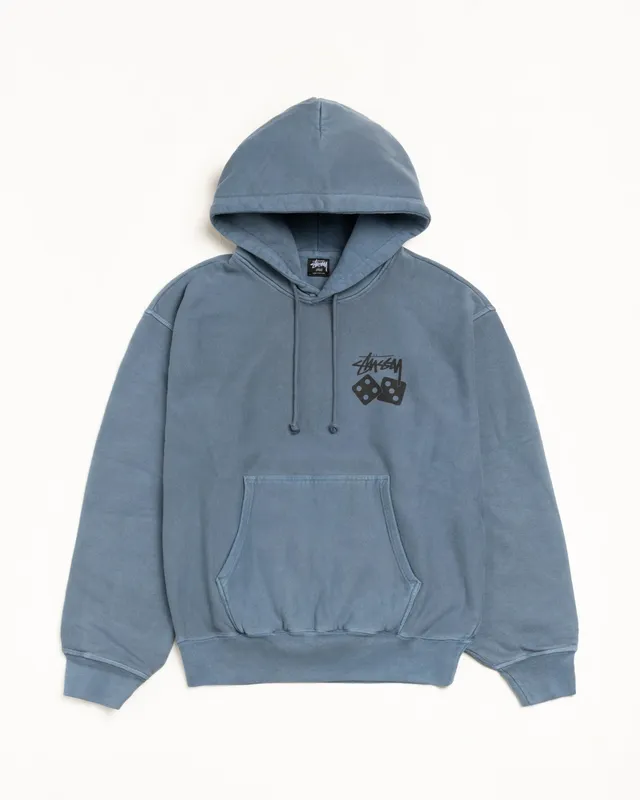 Stussy Dice Hoodie felpa Navy cotone 13.3oz