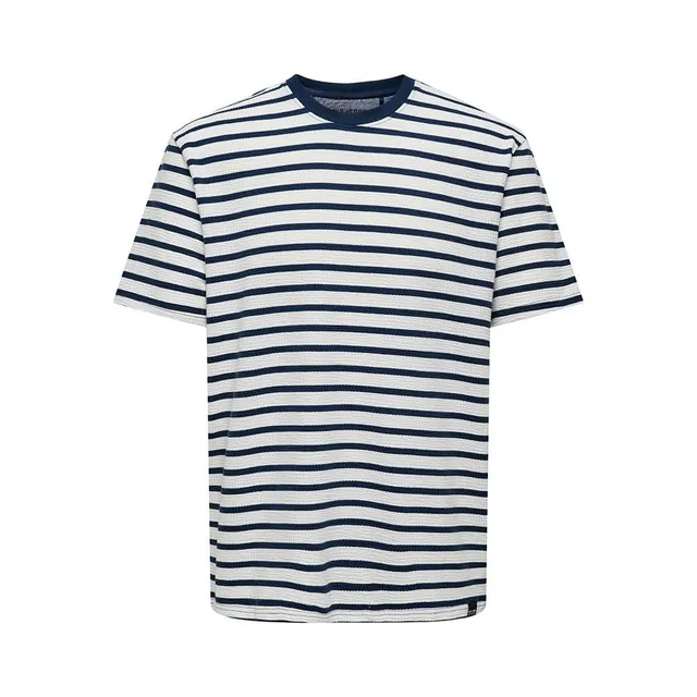 Only & Sons Kian Reg Seersucker T-shirt uomo XS righe
