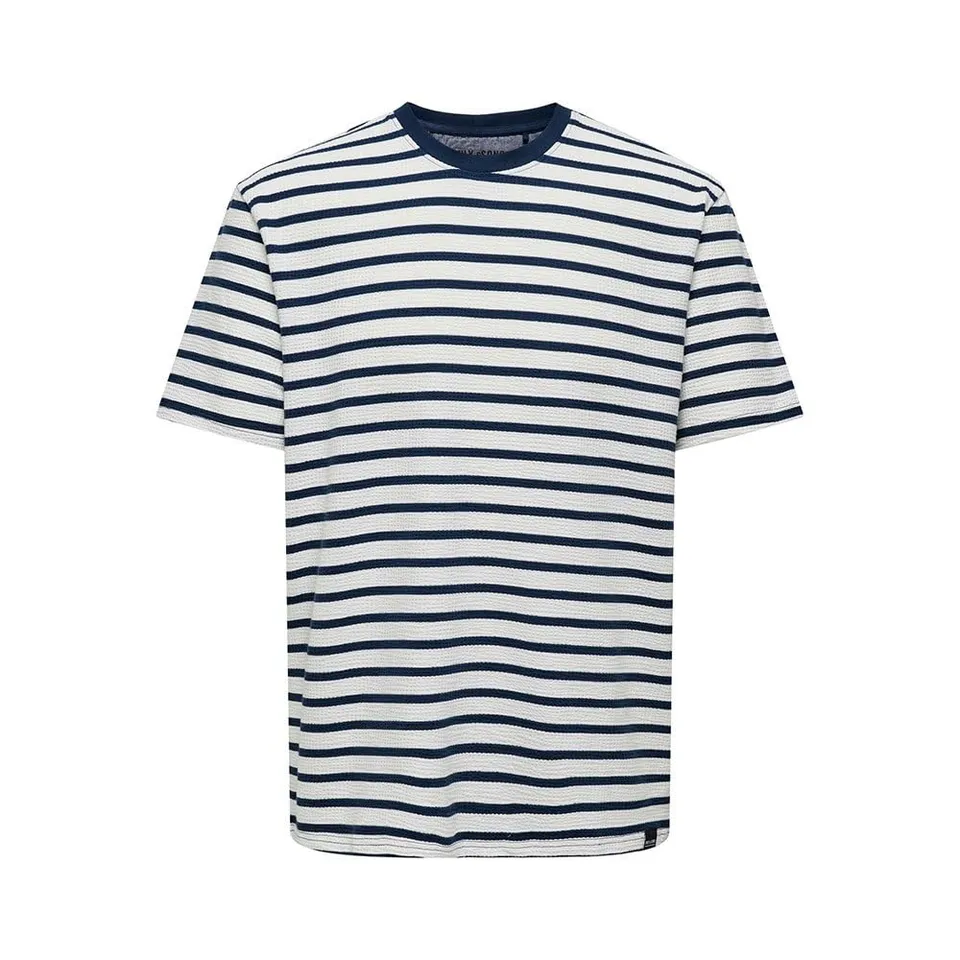 Only & Sons Kian Reg Seersucker T-shirt uomo XS righe