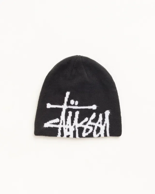 Stussy Skullcap Basic berretto nero jacquard acrilico