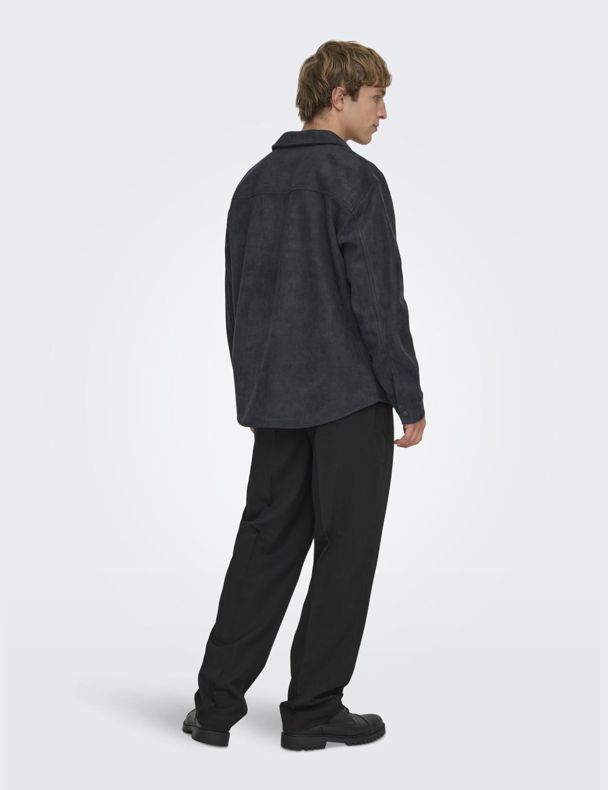 Only & Sons Onsravi Shacket uomo XL scamosciato