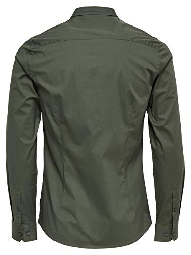 Only & Sons Onsalfredo Camicia Uomo XXL Verde Manica Lunga