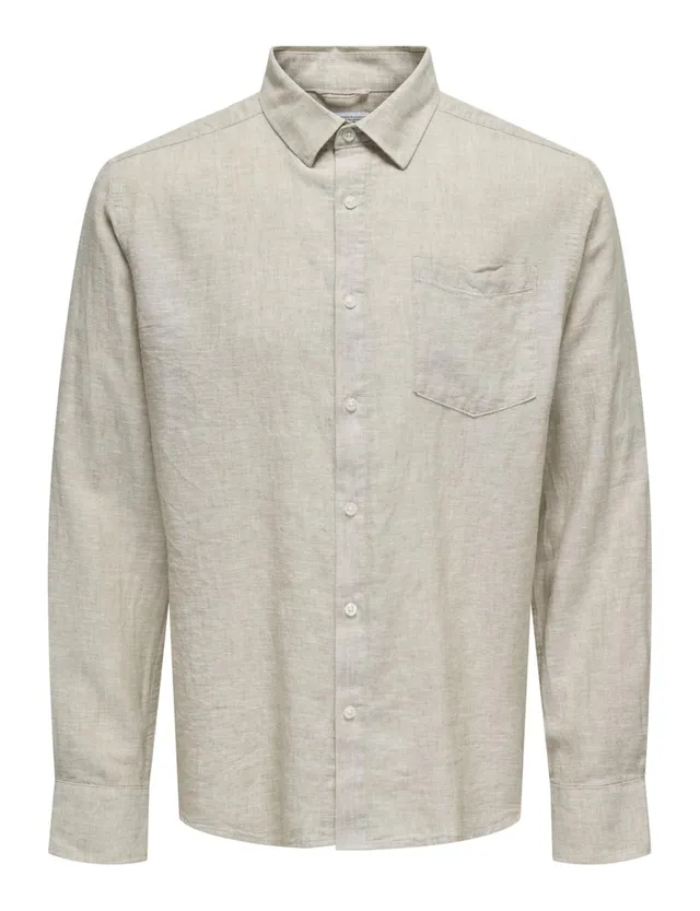 ONLY & SONS Onscaiden Shirt camicia uomo Bianco taglia S